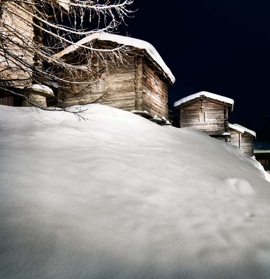 Saas-Fee log cabins. Photo: Matterhorn Region AG - Saas-Fee-Saas-Fee won the Marketing Trophy thanks to its crowdfunding campaign