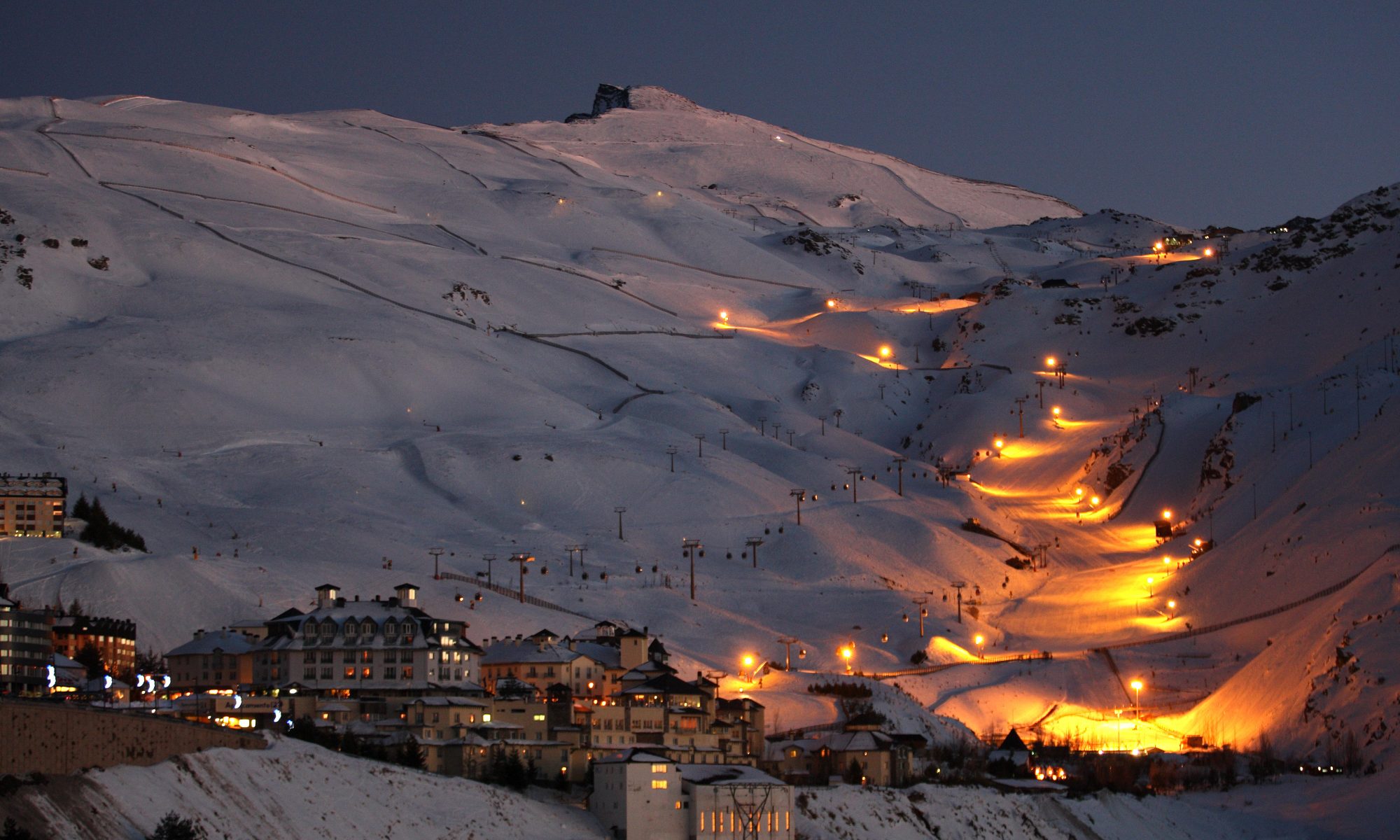 Night Skiing at Sierra Nevada