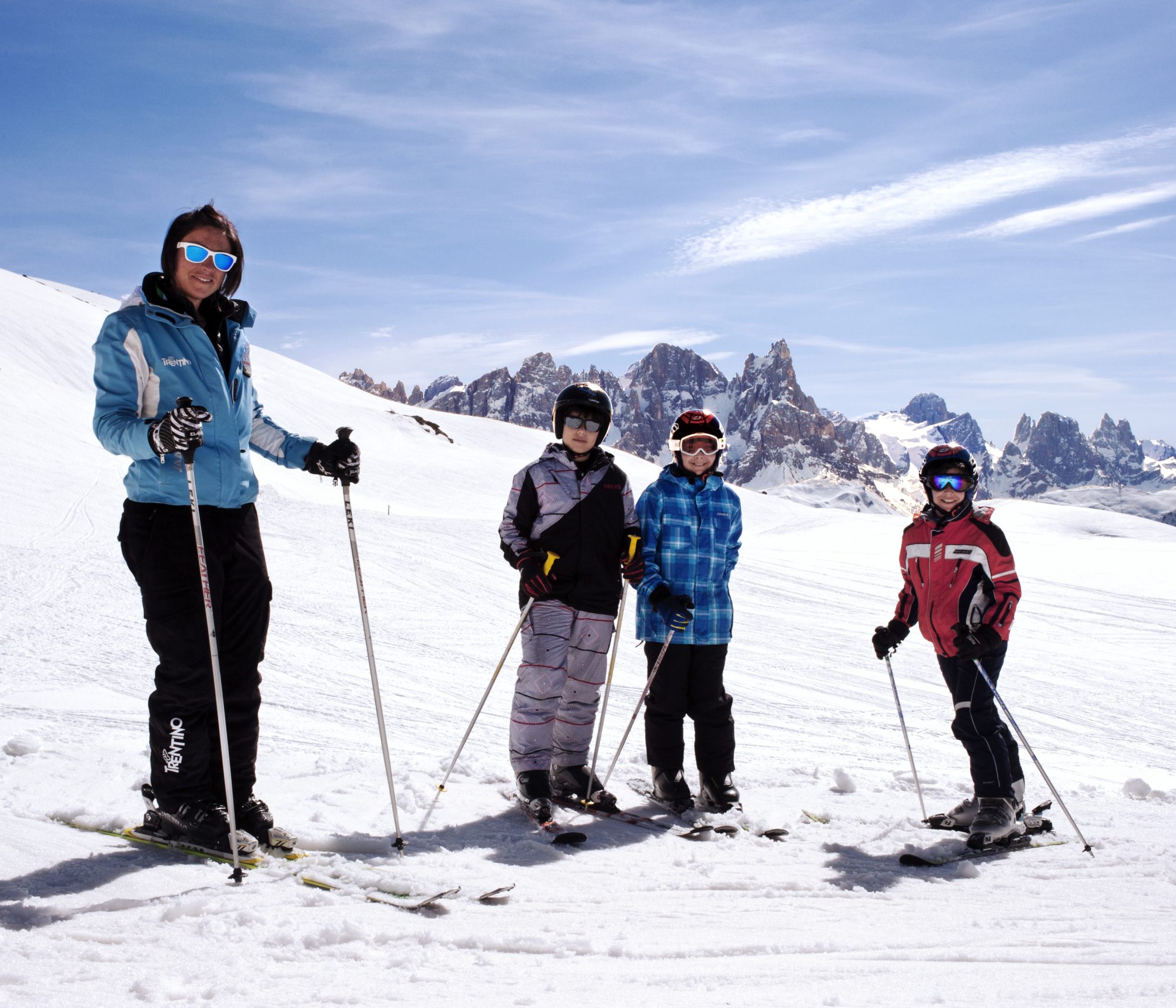 Val di Fiemme pistes are family friendly. Photo by Val di Fiemme. 