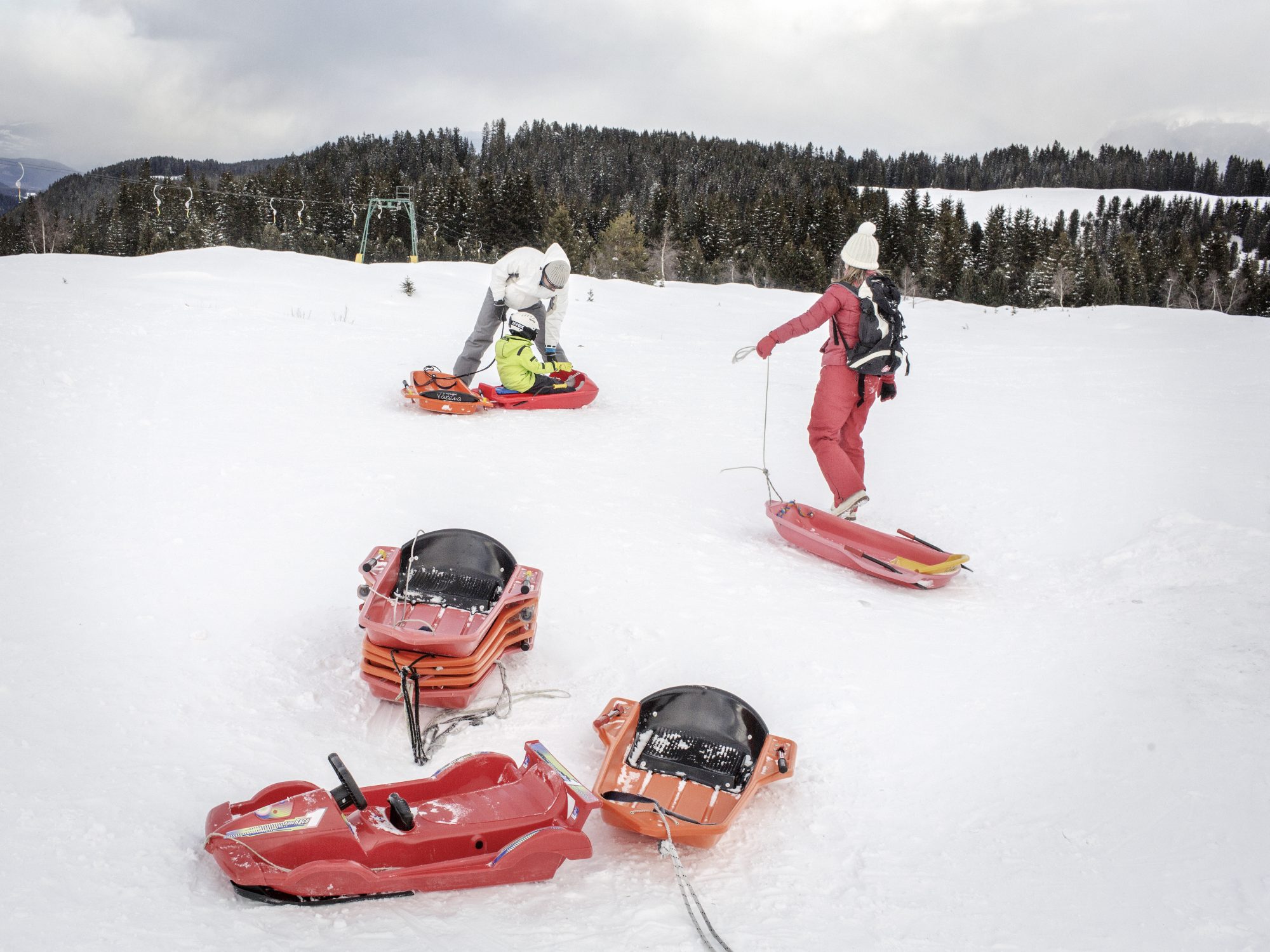 Sledging at Val di Fiemme- Photo by Val di Fiemme