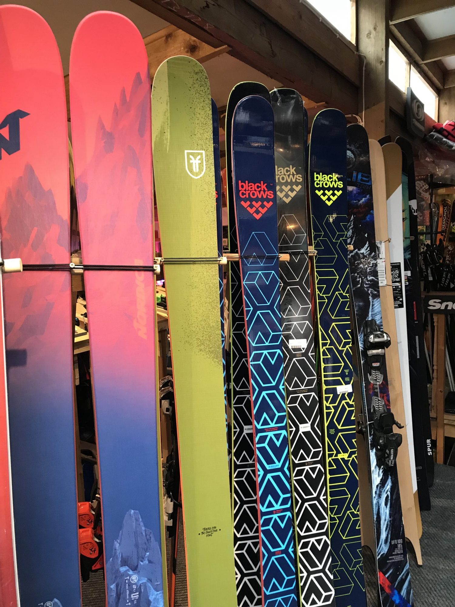 Lots of lovely skis waiting to be purchased! Photo by The-Ski-Guru