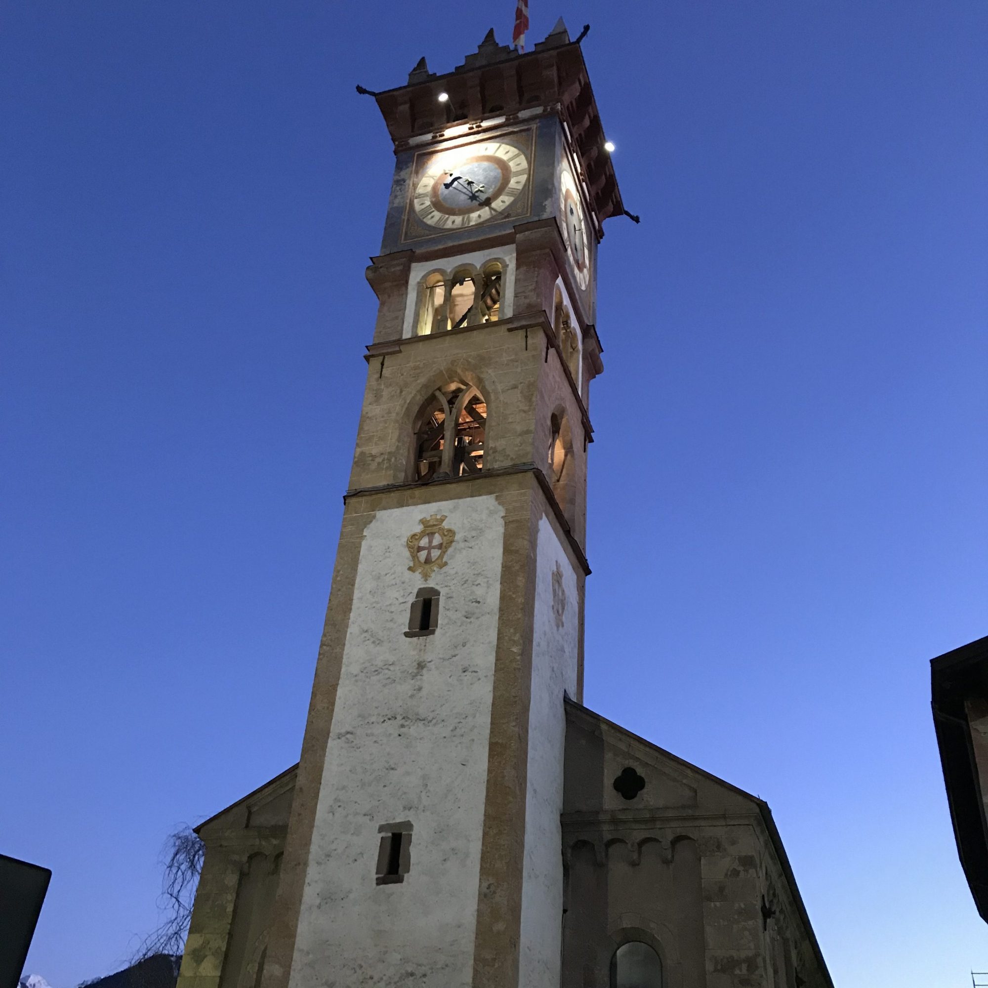 Downtown Cavalese, Tower of San Sebastiano- Photo by The-Ski-Guru