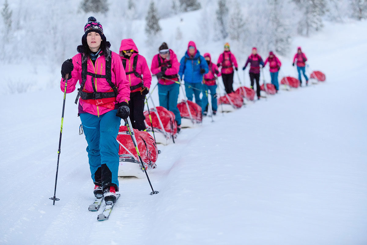 Ice Maidens crossing Antarctica - Major Nicola Weatherill. Photo-UK Army Antarctic Ice Maiden