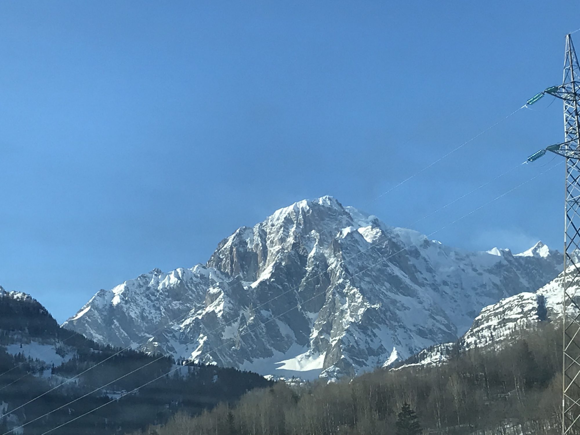 The mighty Monte Bianco - seen from Morgex, Aosta Valley. Photo: The-Ski-Guru. A Pilot may face punishment after landing on the Mont Blanc.