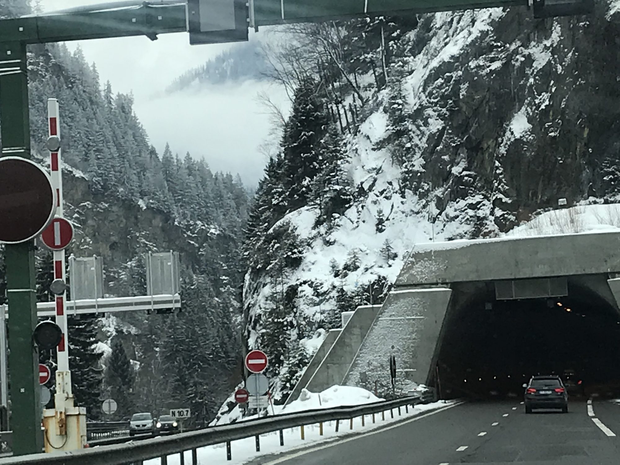 Autoroute du Mont Blanc - one of the nicest parts of the road. Photo by The-Ski-Guru.