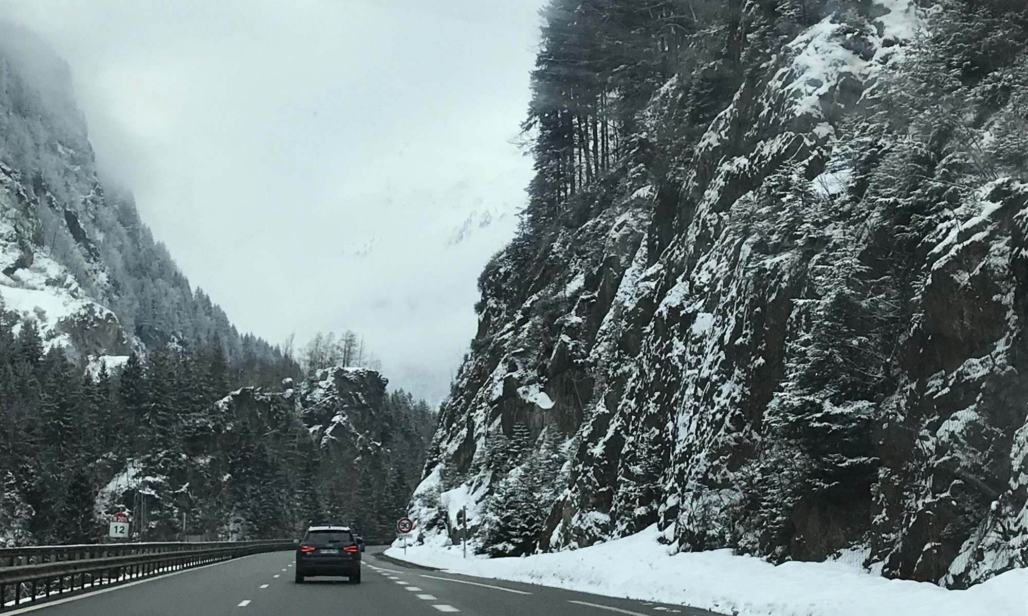 Driving to the mountains on route nationale through France- Photo: The-Ski-Guru. Self-drive skiers need to plan now for Brexit.