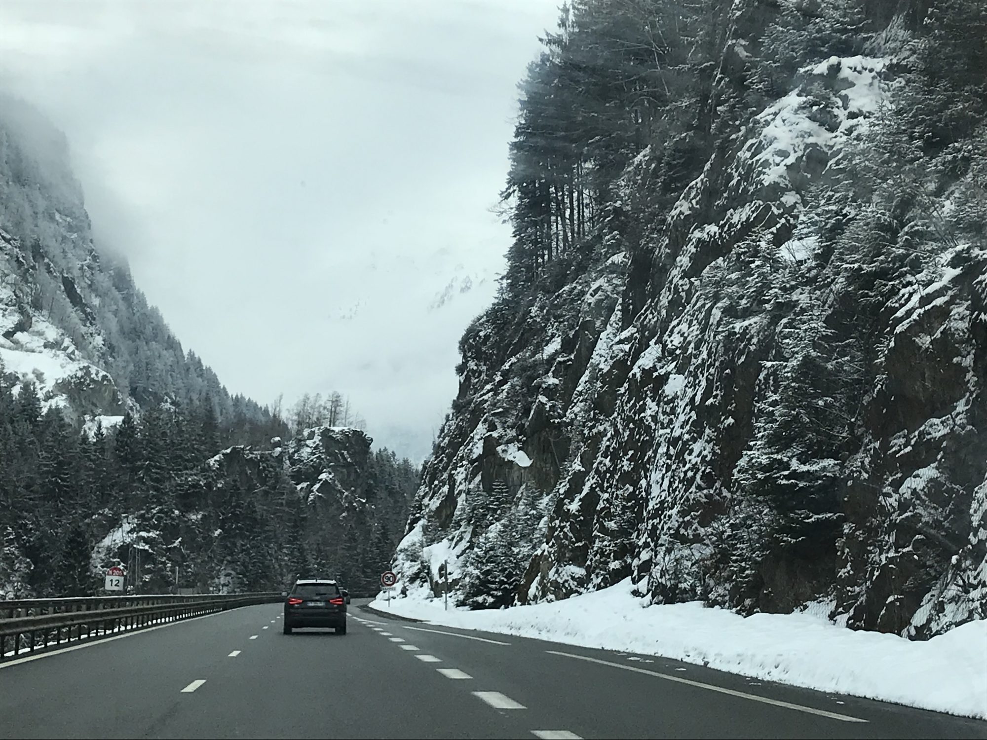 Driving to the mountains on route nationale through France- Photo: The-Ski-Guru. Self-drive skiers need to plan now for Brexit.