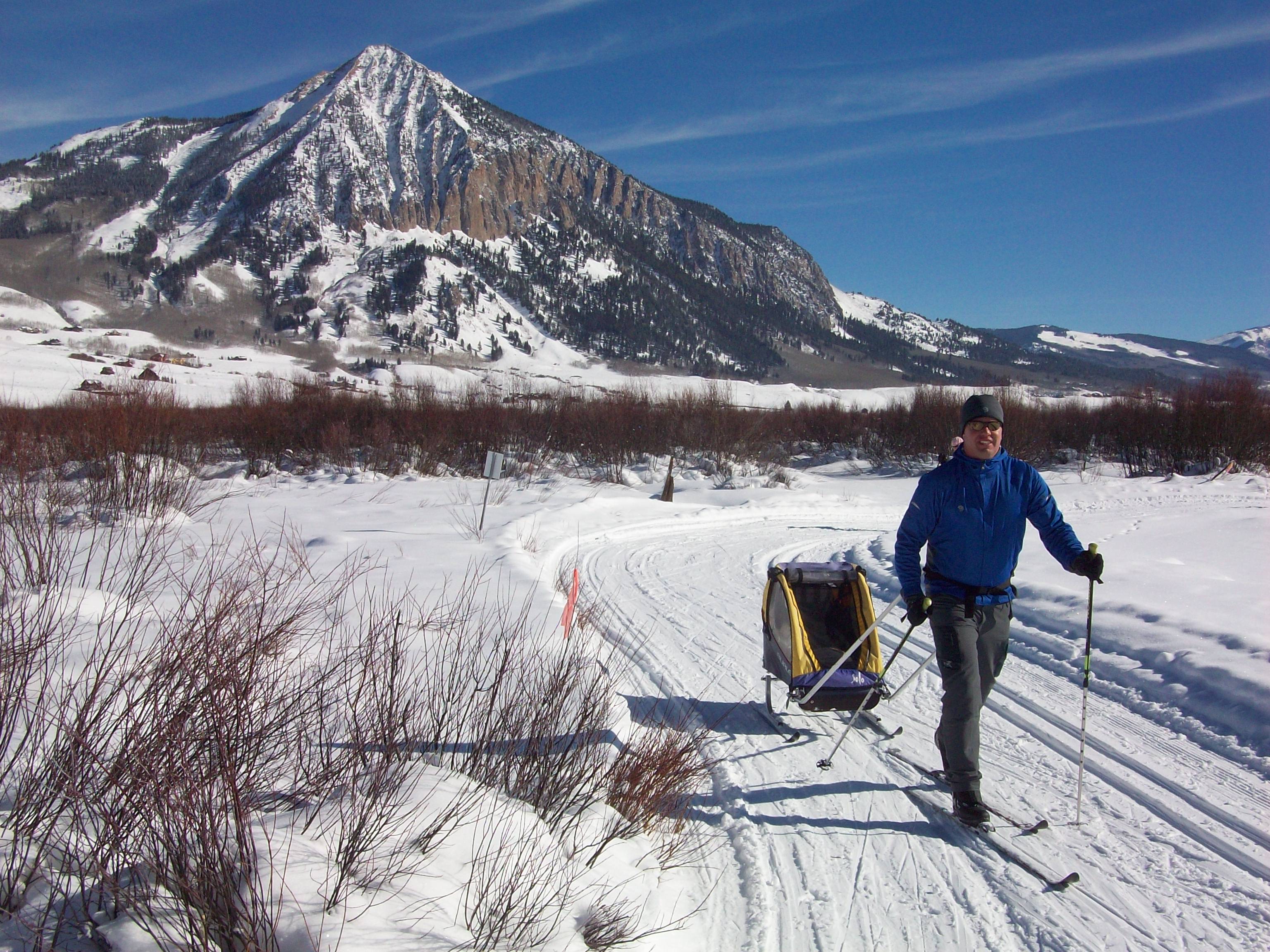 The butte of Crested Butte from the cross country trails. Colorado resorts’ downhill ski visits down again in 2017-18