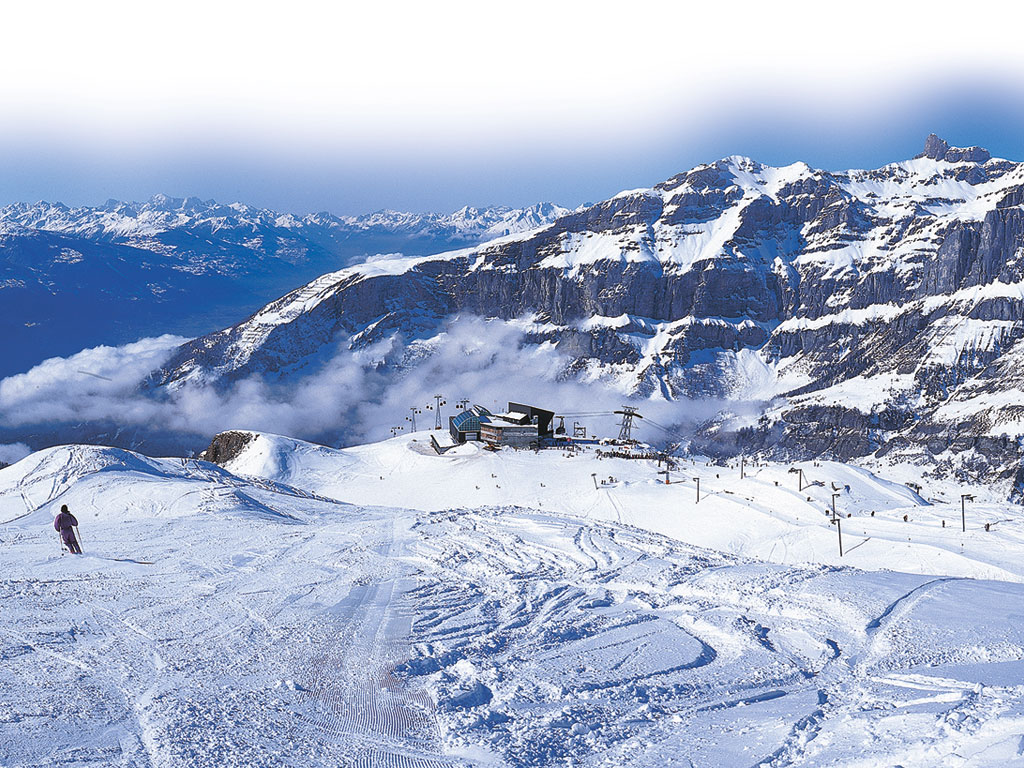 The beautiful mountains of Leukerbad, where one of the deaths ocurred this weekend. Two Swiss alpine sports deaths