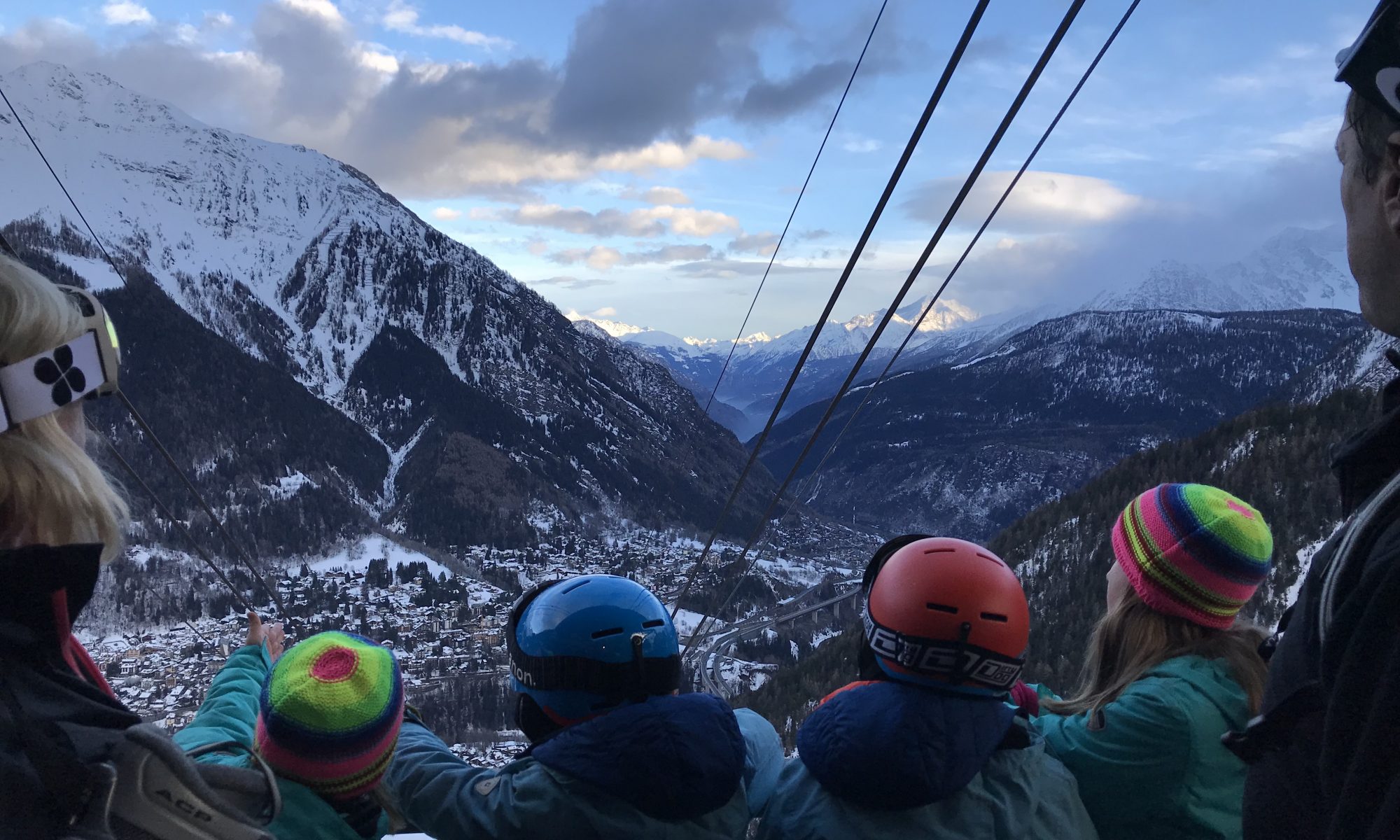 Waiting for the funicular to go down into Courmayeur- Courmayeur Mont Blanc- Picture perfect Courmayeur. Photo by The-Ski-Guru