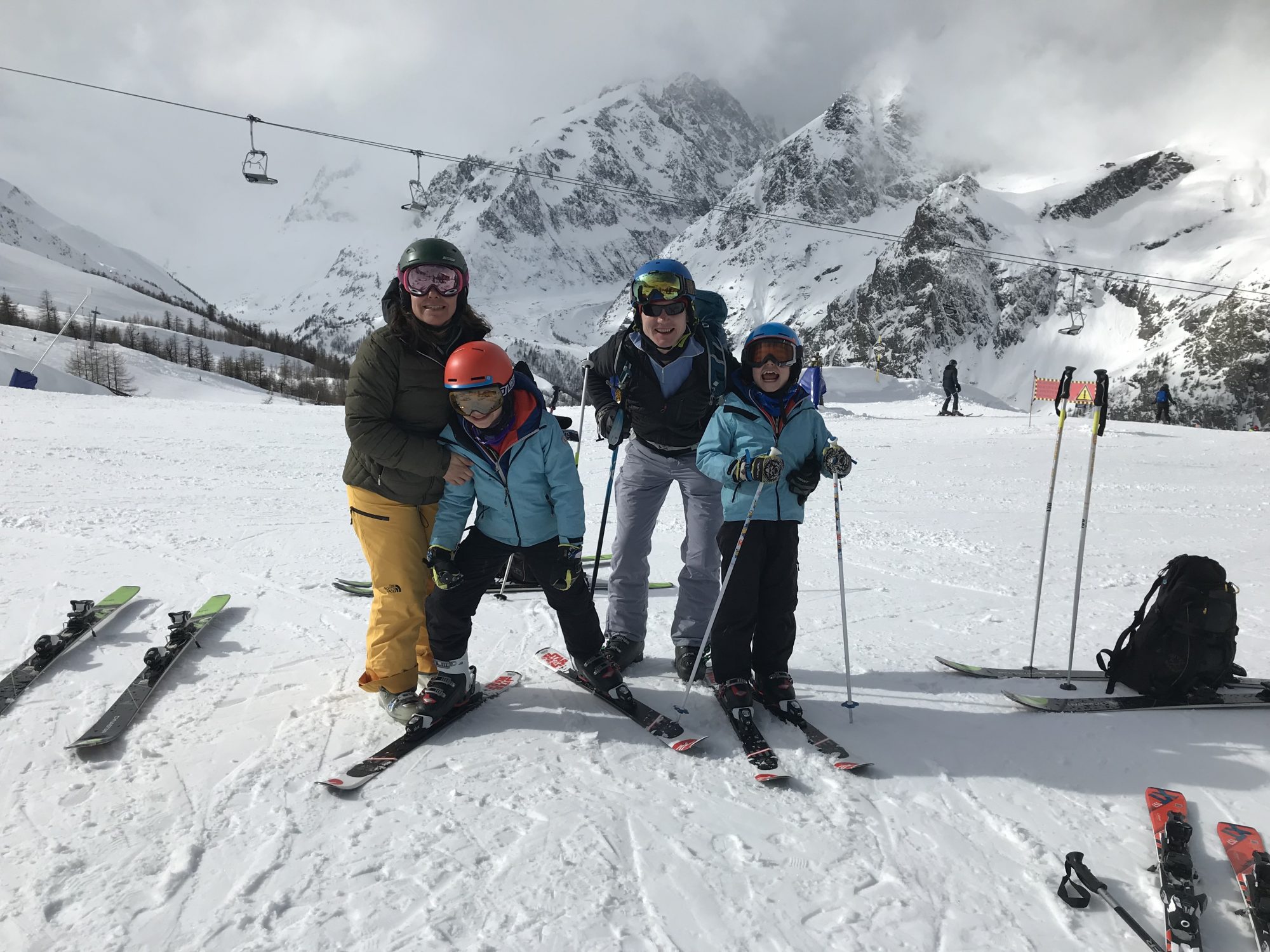 Family shot at the top of the Checrouit gondola. Photo by The-Ski-Guru. Last part of our family half term trip – Picture-perfect Courmayeur Mont Blanc.