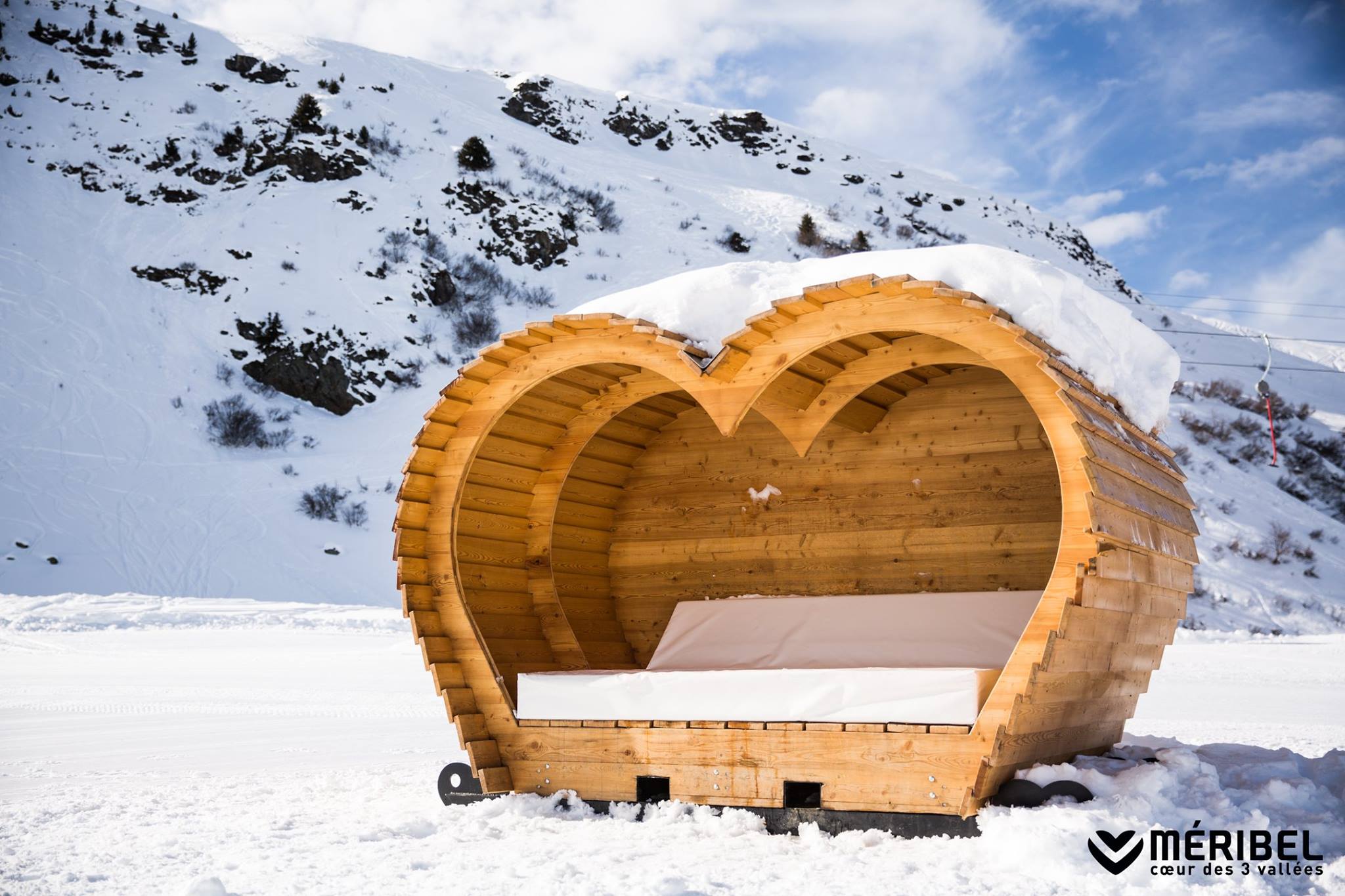 Sauna cabin at Brides-les-Bains- Photo by Brides-les-Bains Tourism Office.