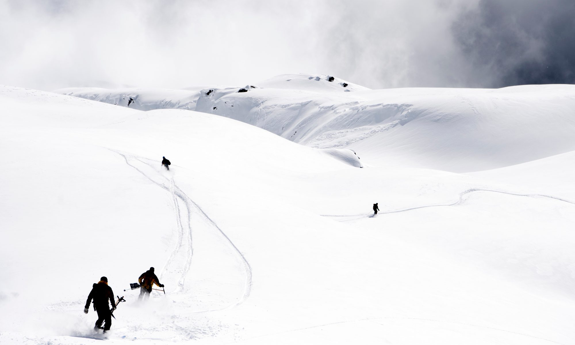 Photo by JEAN-CHRISTOPHE BOTT/EPA-EFE/REX/Shutterstock (9488635h) Rescue crews move into direction of the avalanche site to search for five hikers who were carried away on 31 March by an avalanche in Obers Taelli over the Fiescheralp, in Fiesch, Switzerland, 01 April 2018. An avalanche reportedly 'carried away' five people on 31 March in Fiesch in the Swiss Upper Valais region. Police said on 01 April that three persons were killed and two others were injured. Rescue works after avalanche in Swiss Alps, Fiesch, Switzerland - 01 Apr 2018. Three Spaniard Skiers have died and two others are injured in Switzerland after an avalanche.