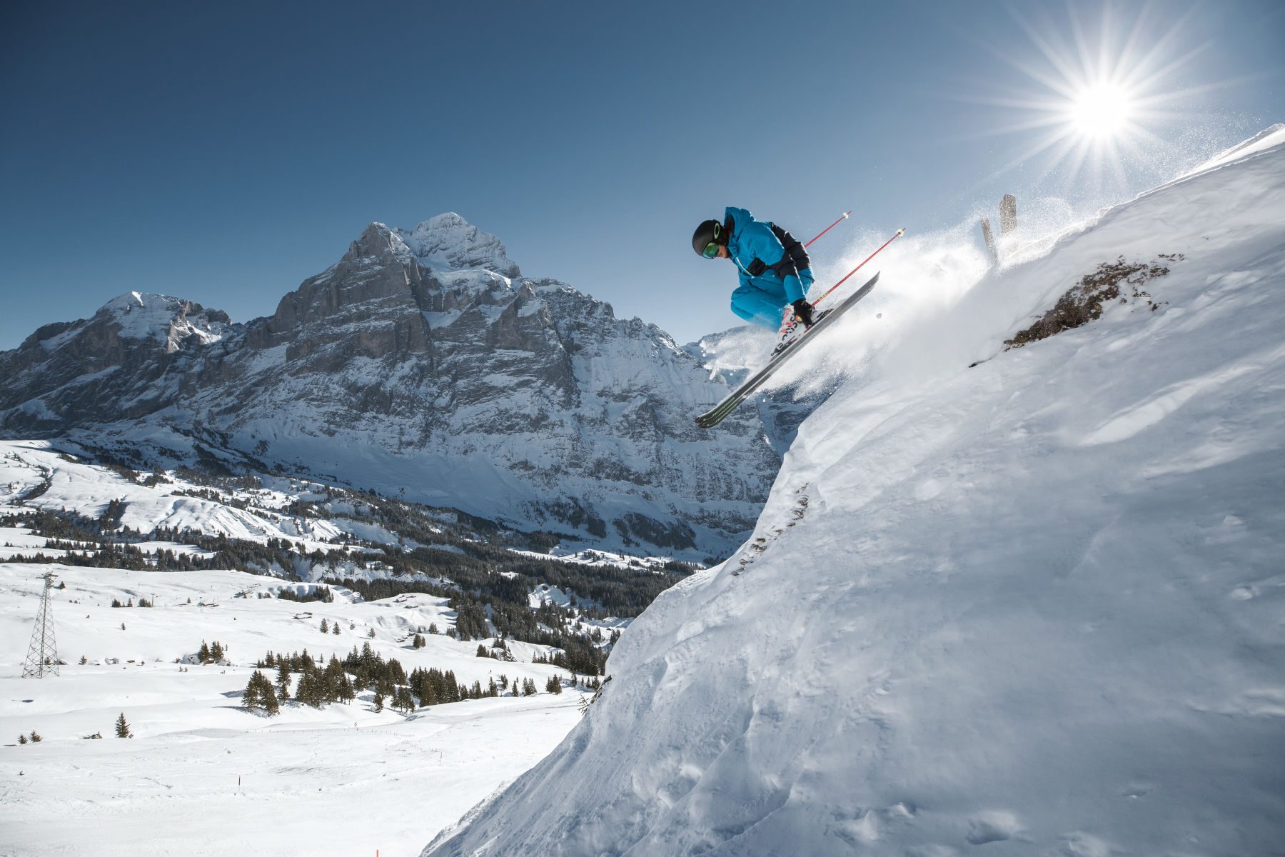 Over 1 Million Skier Visits for the Jungfrau Ski Region Grindelwald. First Winterski - Wetterhorn. - Photo by Jungrau Ski Region.