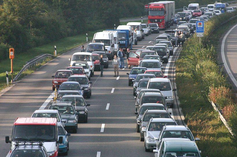 Long queues at the Saint Gothard pass. GOTTHARD TAILBACKS: Alpine tunnel closure causes major holiday traffic disruption.