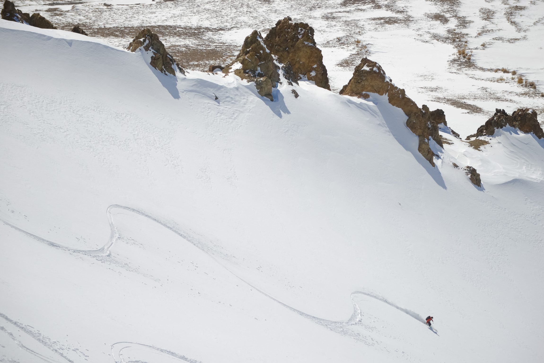 Las Leñas, the biggest terrain ski area in South America - if we count it's off-piste. Host of the South American Ski and Snowboarding Extremes for many years, for a reason. Photo Las Leñas ski resort.