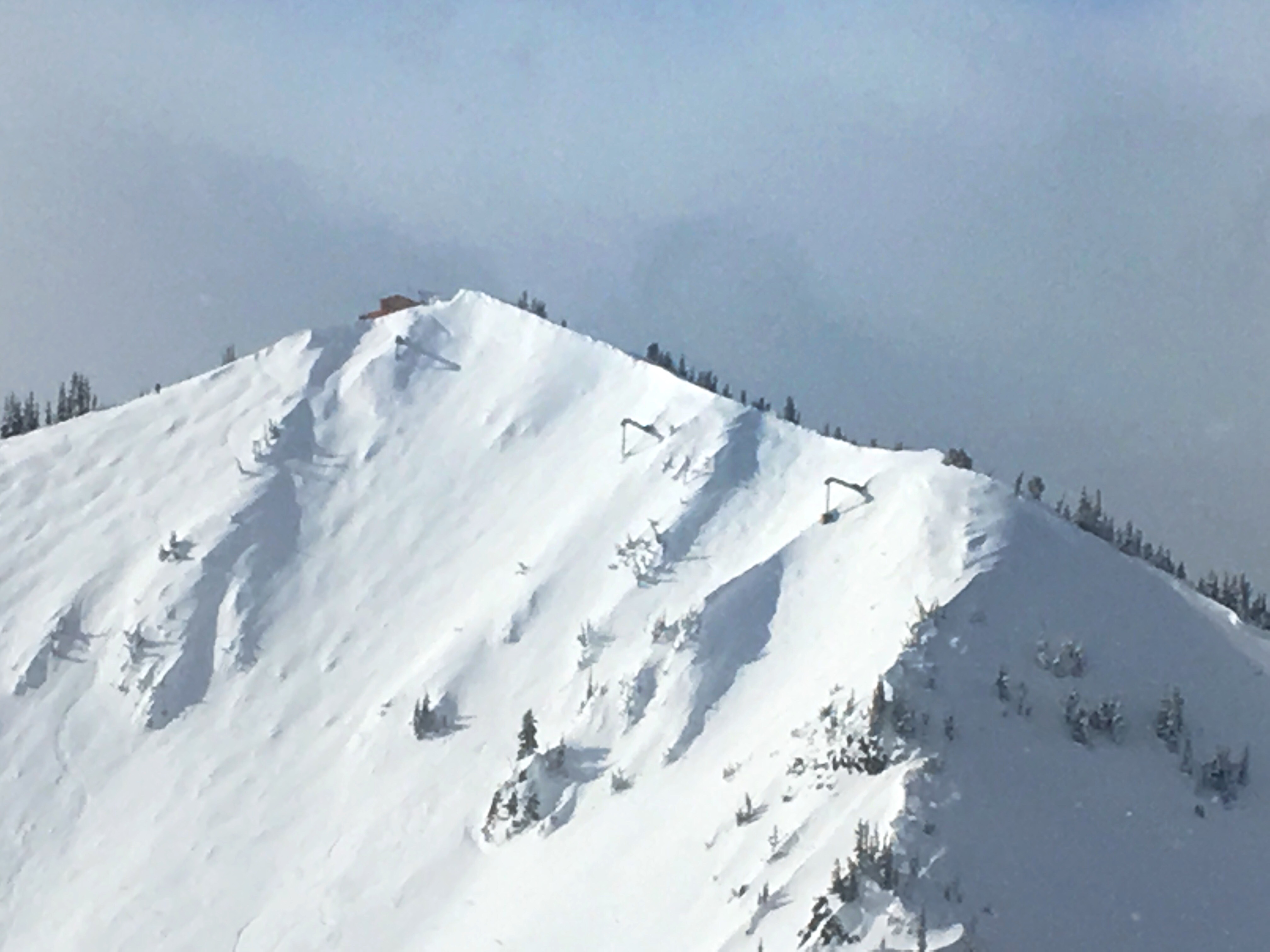 Detail of the Gaz-ex installed at Powder Bowl - photos by Kim Kirchner. High prone avalanche terrain
