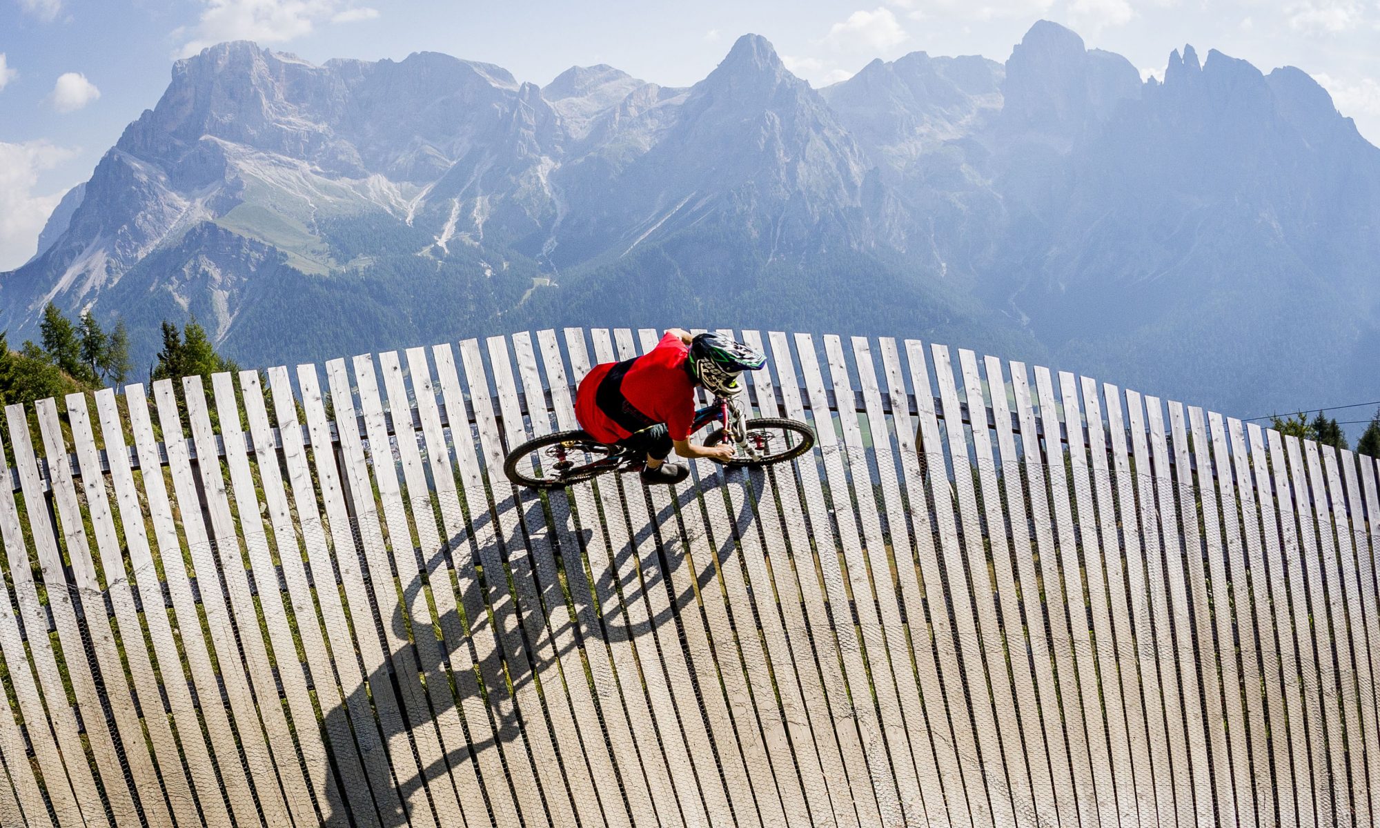 San Martino di Castrozza - Passo Rolle - Tognola - San Martino Bike Arena Fototeca Trentino Sviluppo S.p.A. - FOTO DI Roberto Bragotto. San Martino di Castrozza - Passo Rolle - Tognola - San Martino Bike Arena Fototeca Trentino Sviluppo S.p.A. - FOTO DI Roberto Bragotto. Trentino offers 8,000 kilometres of biking trails and eight downhill bike parks.