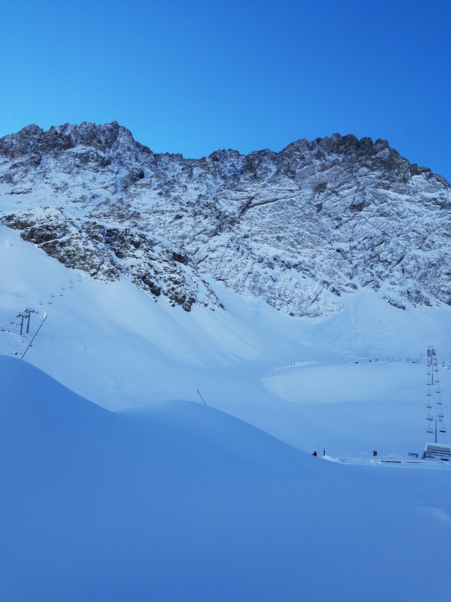 Photo from June 12th, after last snow storm. All the terrain is ready to receive you. Ski Portillo.