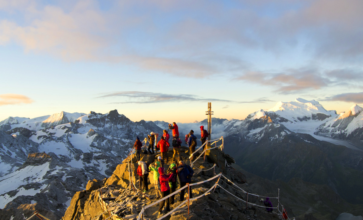 The sun comes out at Mont Fort. Photo Catherine Antonin. Verbier Promotion. 