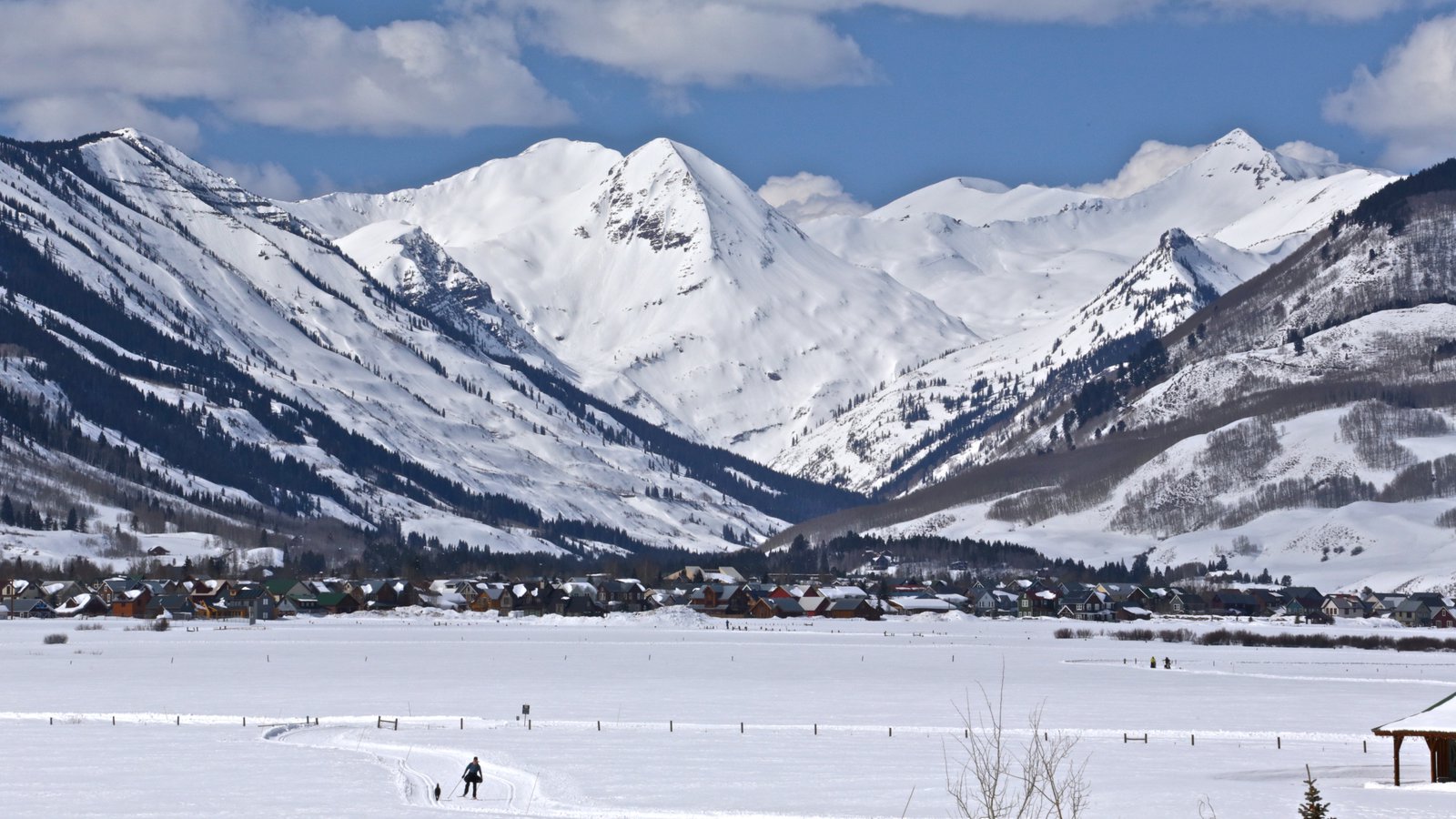 Crested Butte is one of the resorts bought by Vail Resorts. View of Gothic Mountain in the backdrop of Mount Crested Butte. 