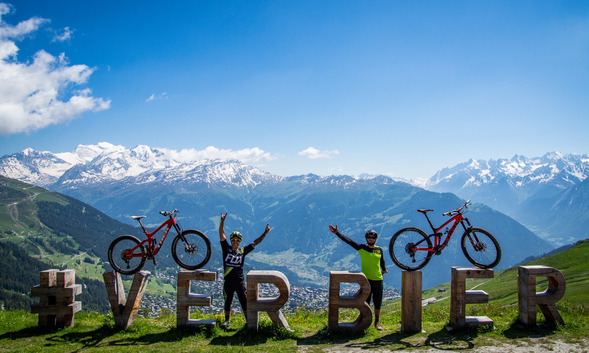 The Verbier Bike Park and its trails of VTT and Downhill. Photographer: KifCat. Verbier Promotion.