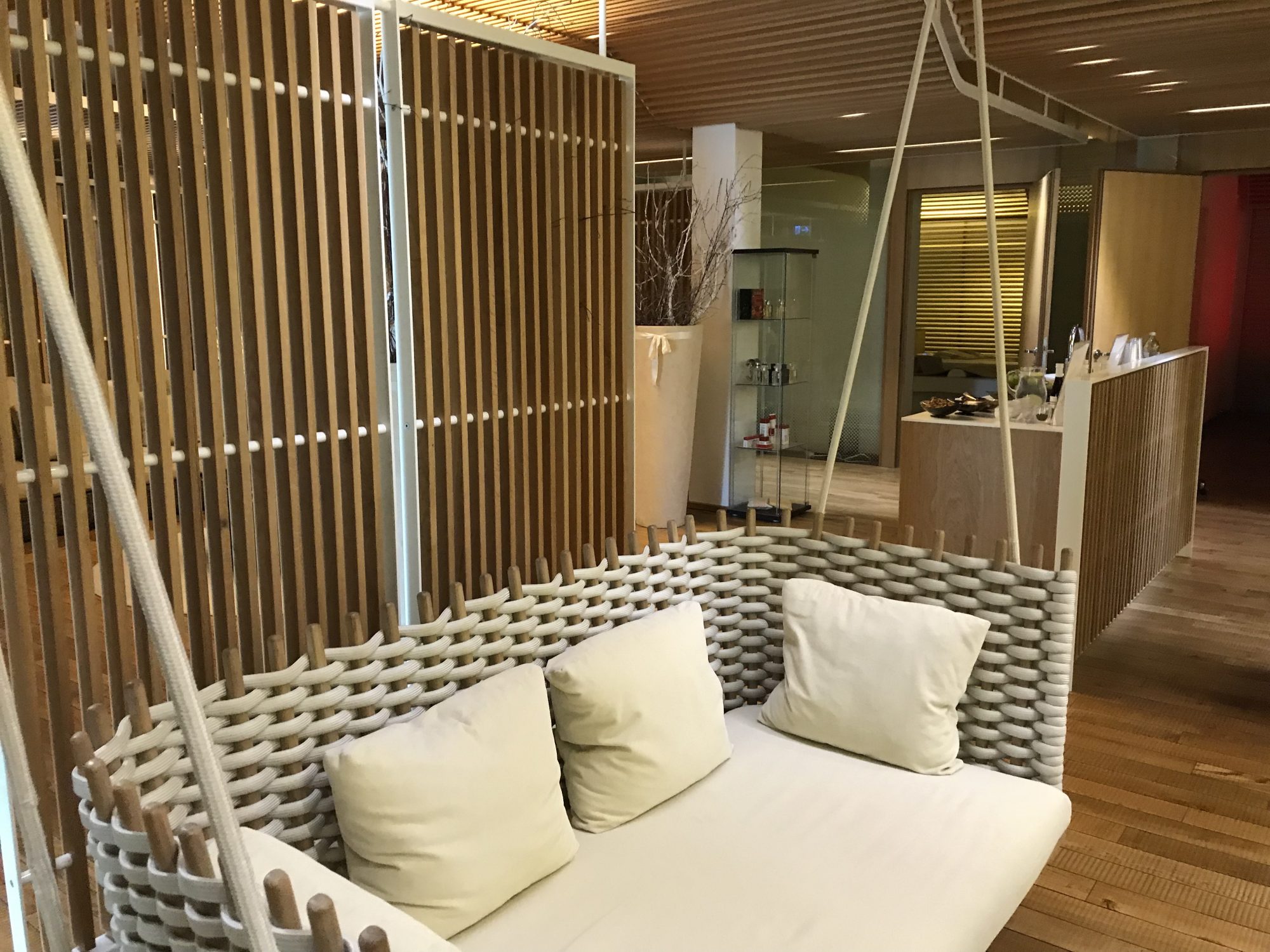 An area of the spa at the Gasthof Post Lech.