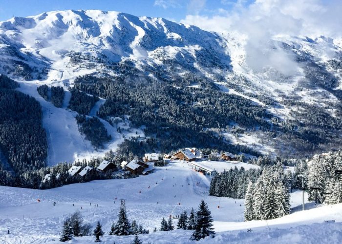 Meribel is the centre of the Les Trois Vallées, a multi-linked ski area with 600 km of pistes. Photo Meribel. The Must-Read Guide to the Rhône Alpes.