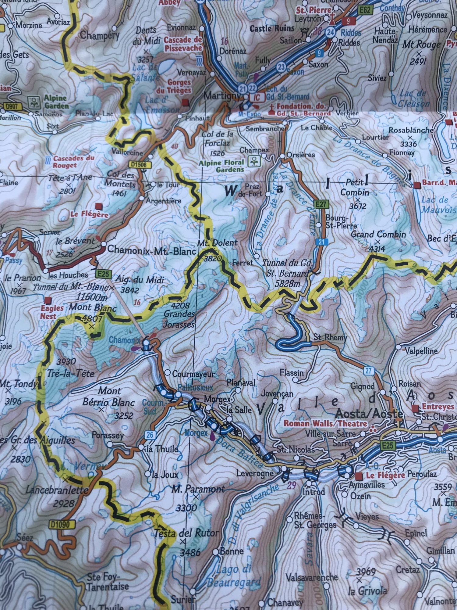Getting to Chamonix and then to Courmayeur - all planned by looking at a map. Photo: The-Ski-Guru.