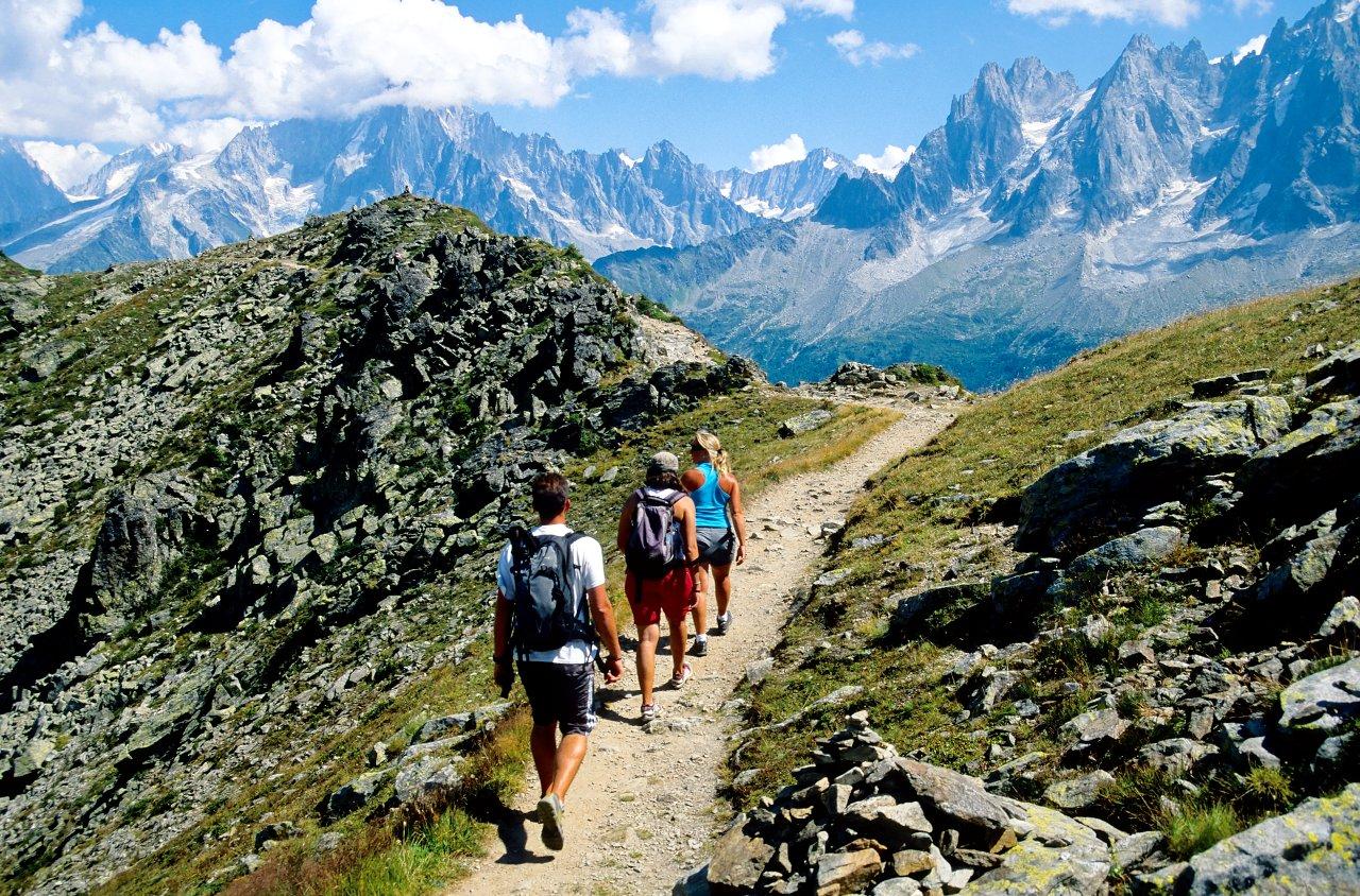 Trekking in Chamonix.