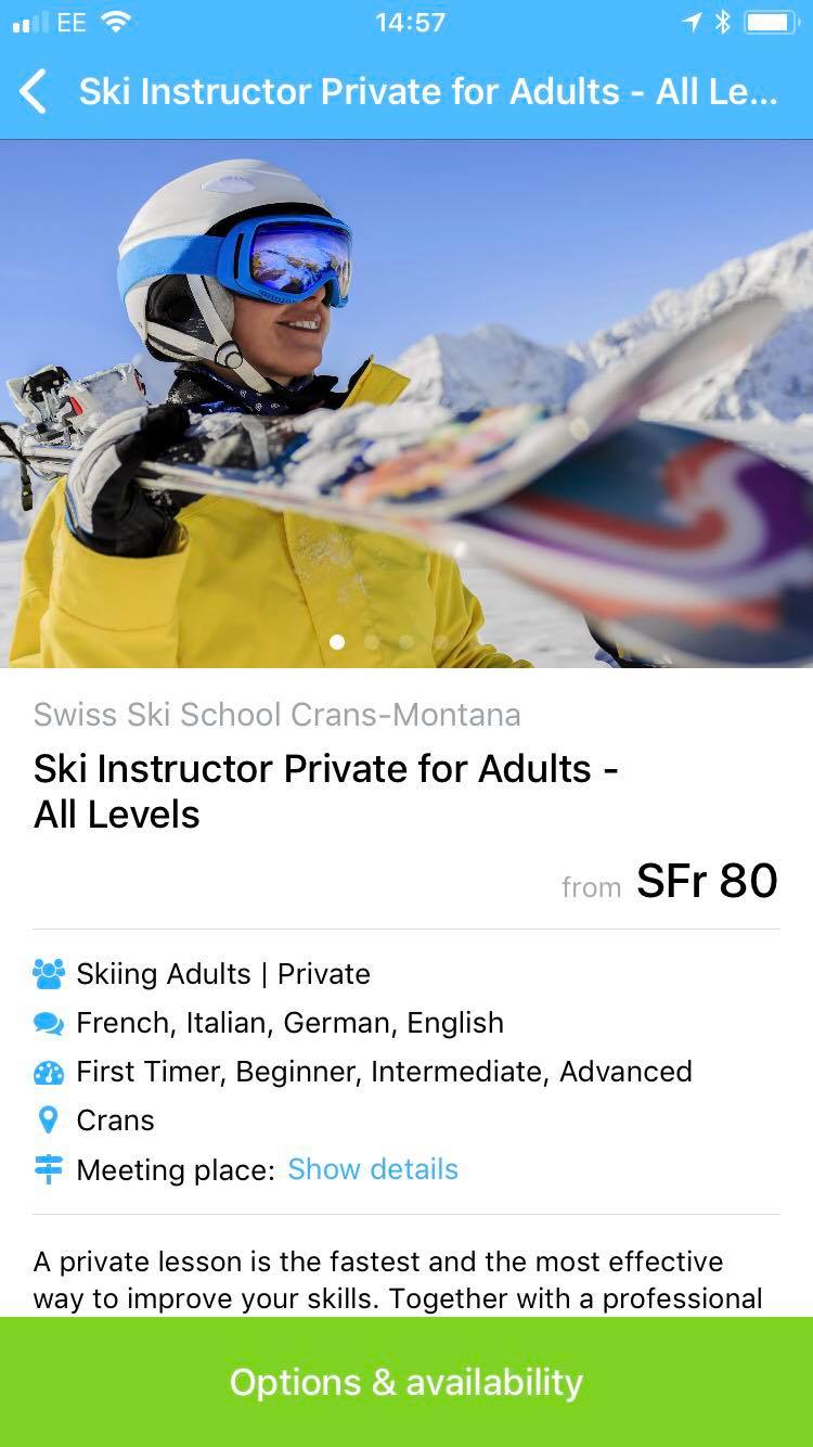 When you find who would best suit you as a Ski or Snowboard instructor with CheckYeti, you just click and finish the transaction. No more hoping that you will have a good instructor- now you can choose in advance! 
