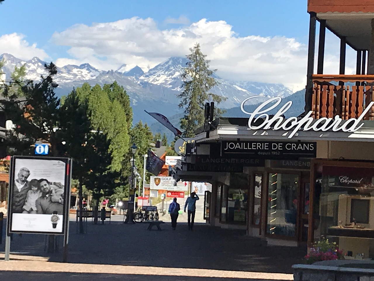 Downtown Crans in the summertime. Photo credit: The-Ski-Guru. 