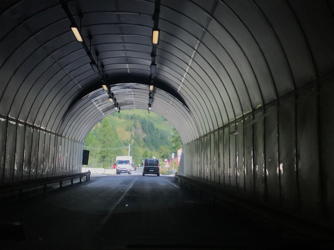 Arriving into Cervinia through the last tunnel. Photo: The-Ski-Guru. Family day in Cervinia