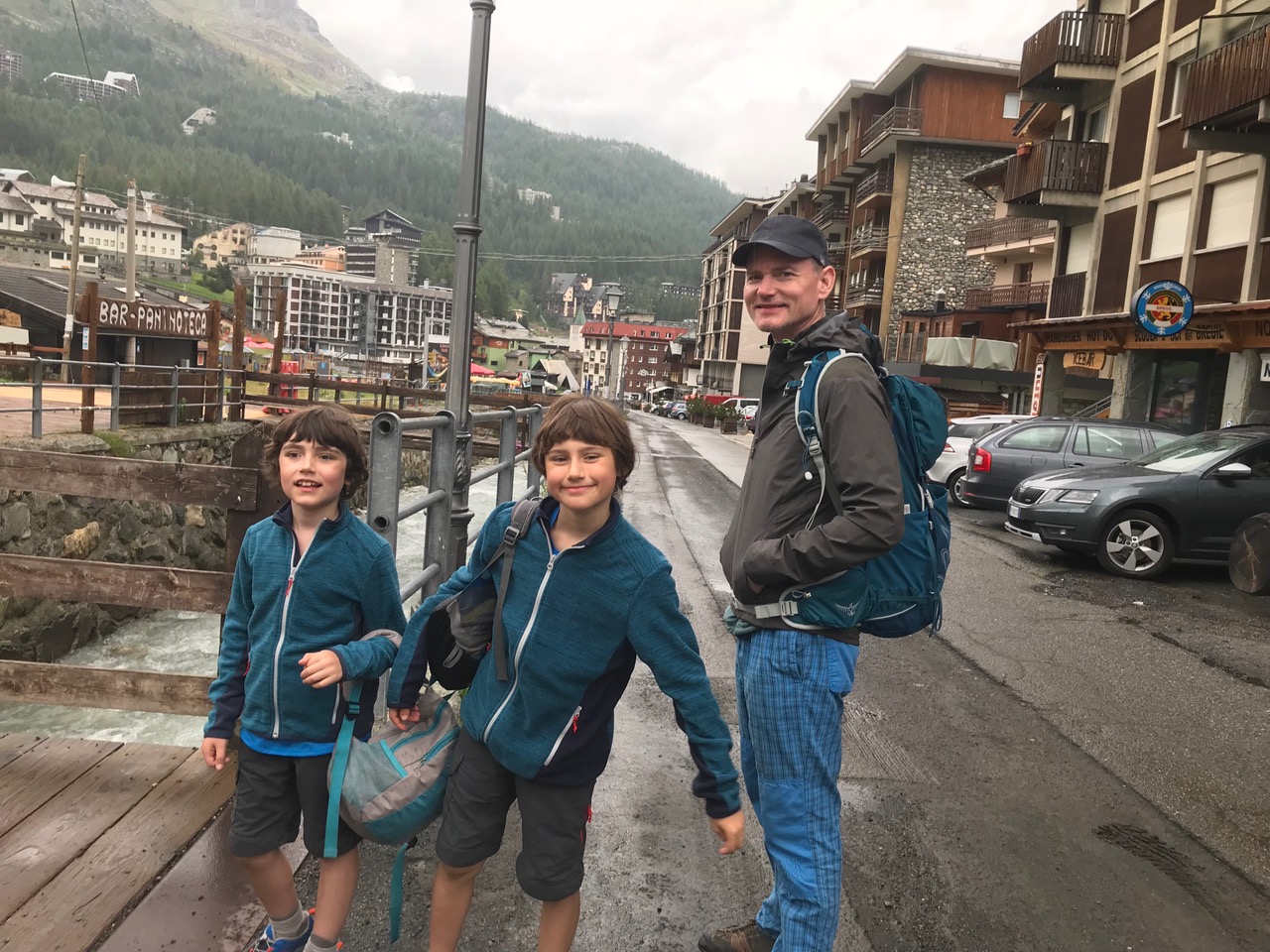 Back in town in Cervinia, just before the storm started. At least we had a small taste of it and it got us to want more. A trekking day with the family. Photo: The-Ski-Guru.