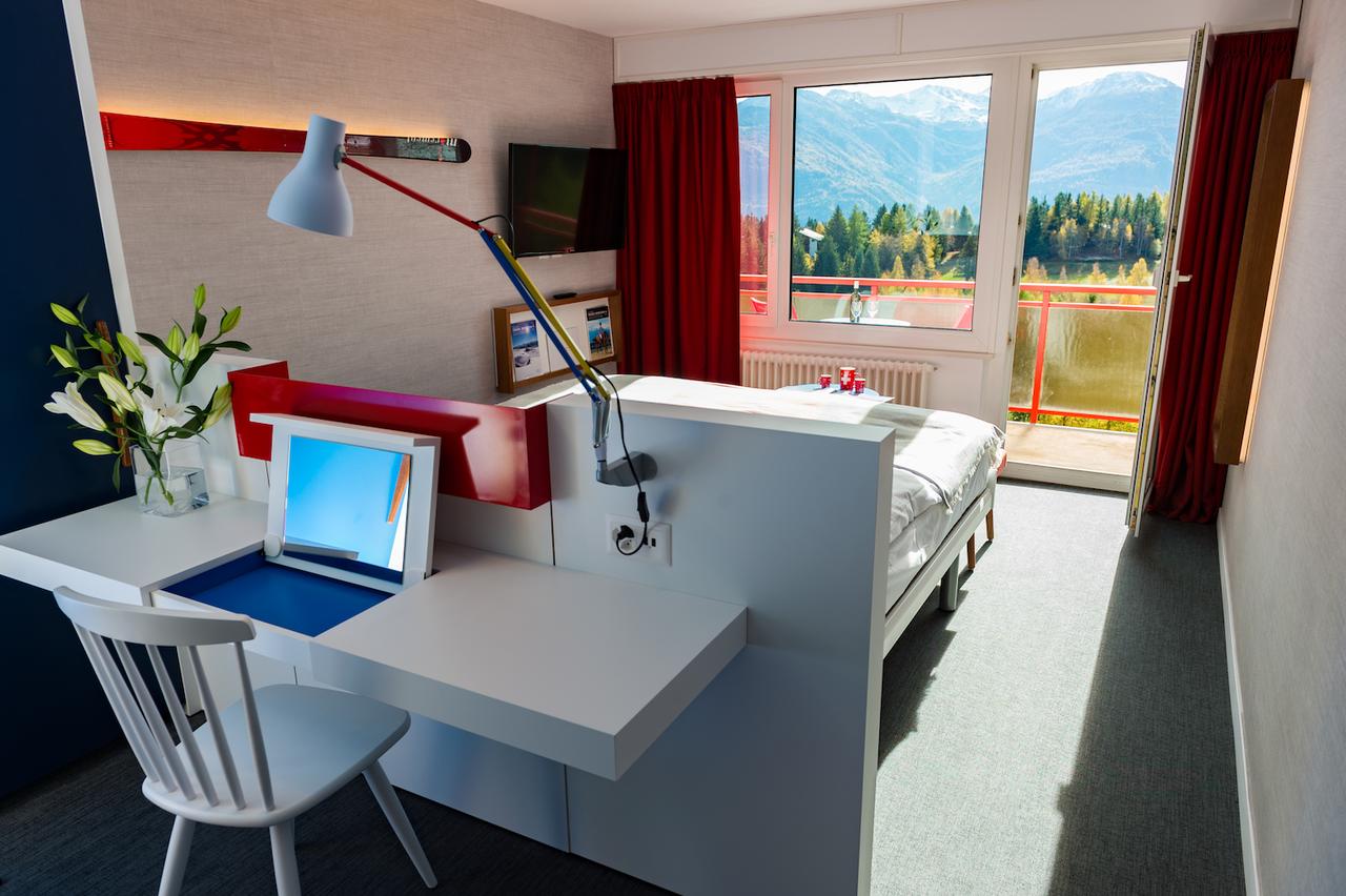 The newly refurbished rooms at the Elite Hotel in Crans-Montana. 