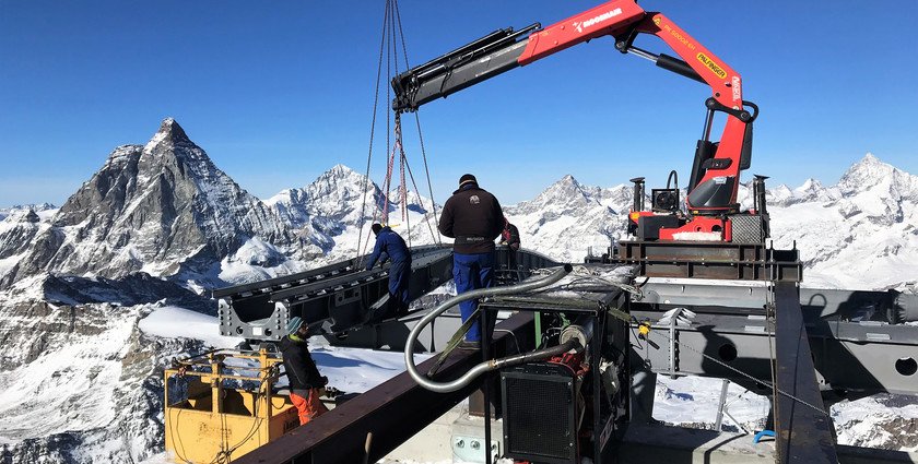 Materials used in the cableway. Leitner Ropeways - Matterhorn Glacier Ride. 