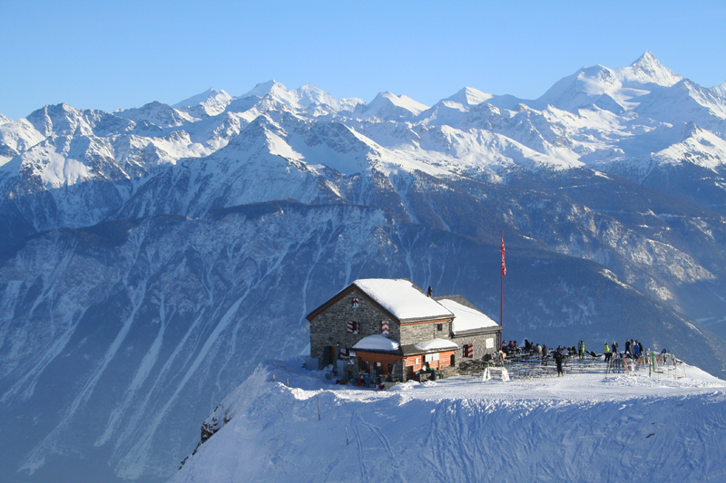 Lunch with a view- Crans-Montana. 