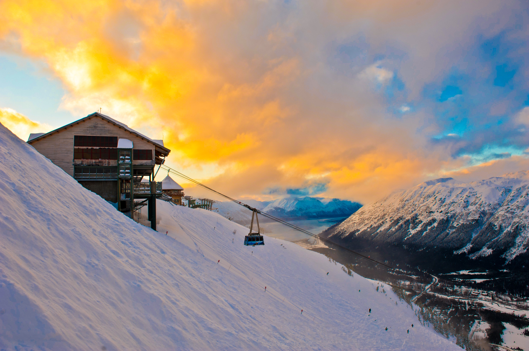 Alyeska Resort. Aerial Tramway. Alyeska Resort and Hotel Alyeska in Girdwood to be sold to a Canadian hospitality company. 