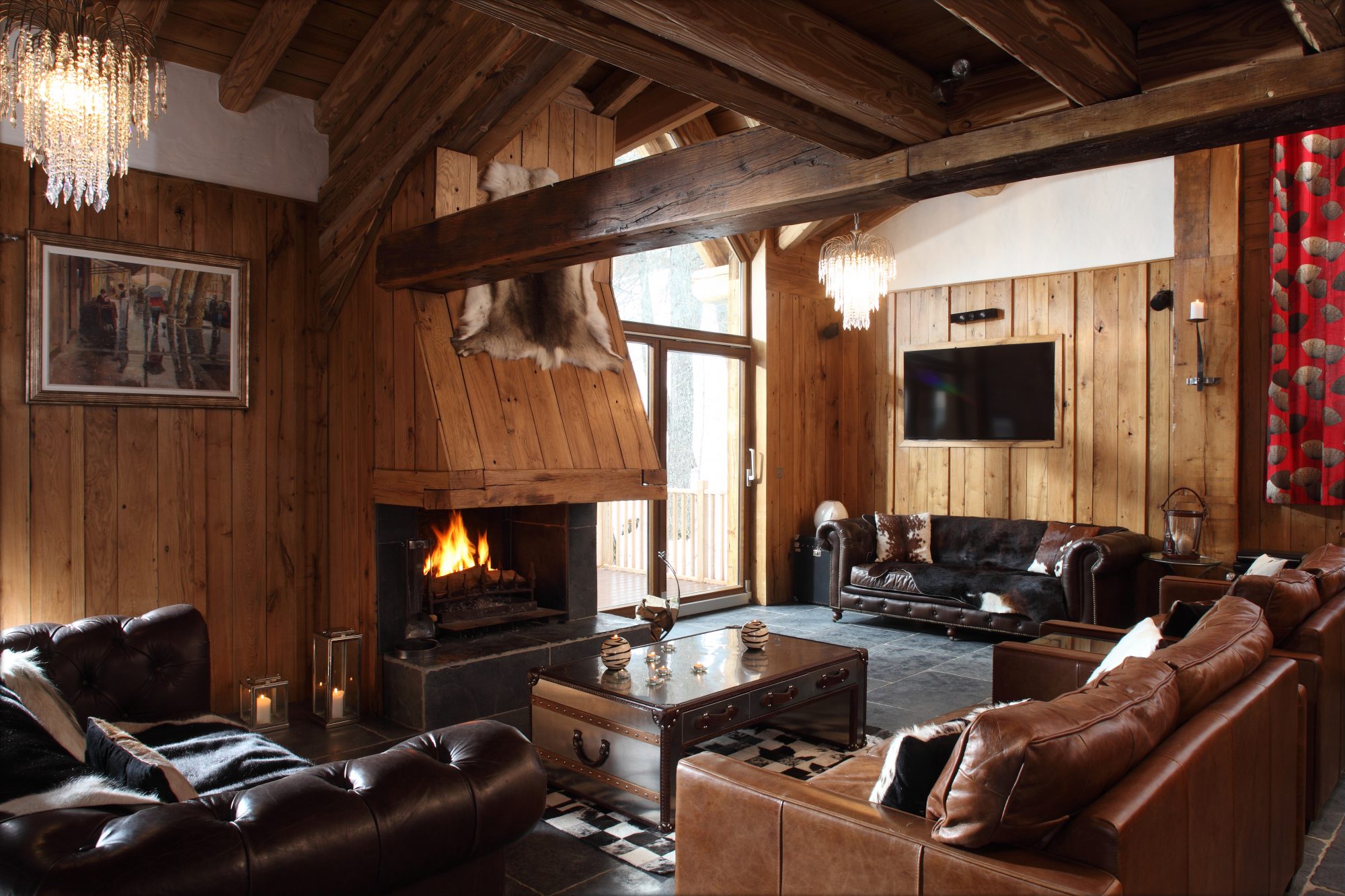 Madeleine, Chalet in Val D'Isere, France, Firepace. Photo: Skiworld. Skiworld launch flash sale with big discounts on range of resorts