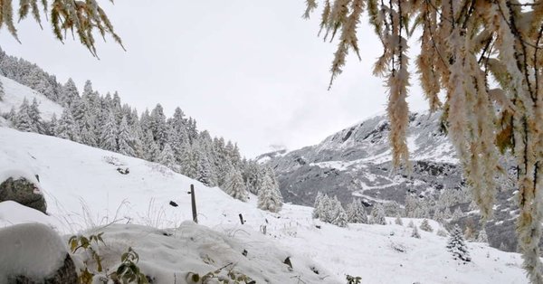 SRF Meteo photo - They caution that on Monday and Tuesday there are risks of large rainfall across some Alpine regions. 