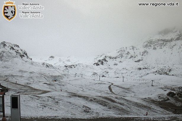 Webcam Valtourneche- Veduta da Salette- 2245 m- 28 October.