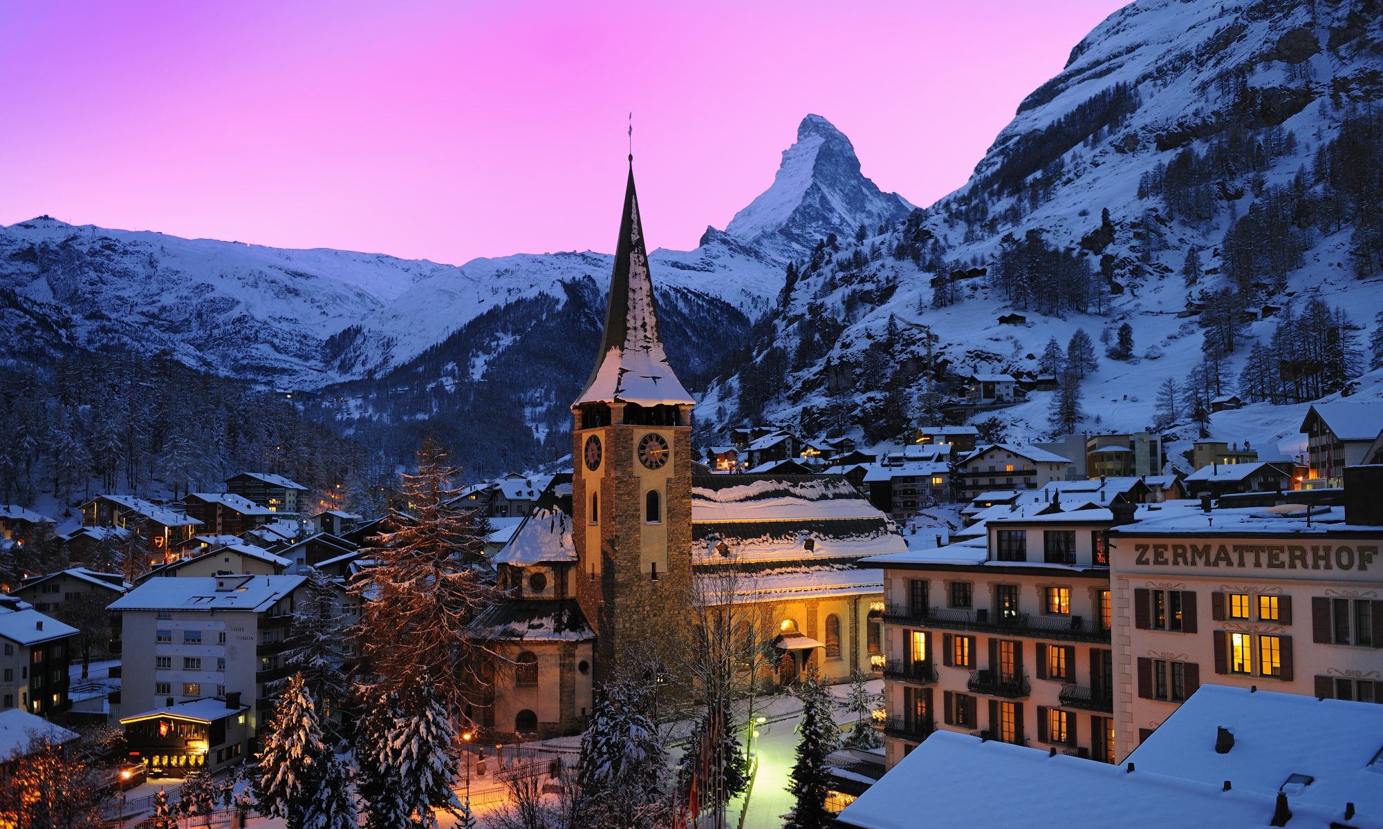 Zermatt Village - Photo copyright: Leander Wenger - Zermatt Tourist Board. Zermatt is a high-altitude resort that will not suffer much in the future with less snow thanks to its altitude. What does Climate Change will mean to a Mountain Nation such as Switzerland by 2060.