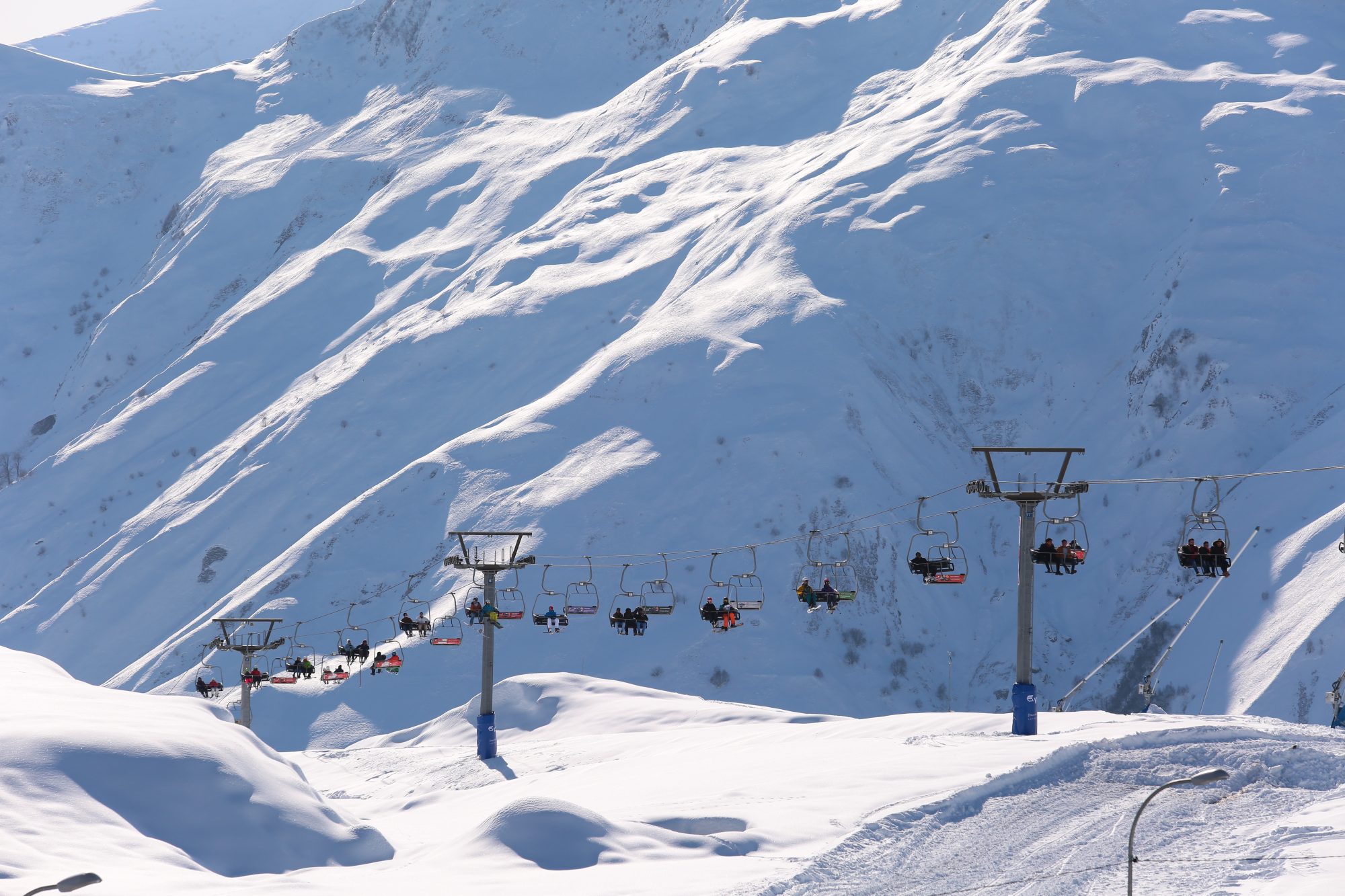 Georgia's Gudauri is getting an uplift, with a rebuilt lift, and six new lifts from Doppelmayr and Poma. Photo: Mountain Resorts of Georgia. 