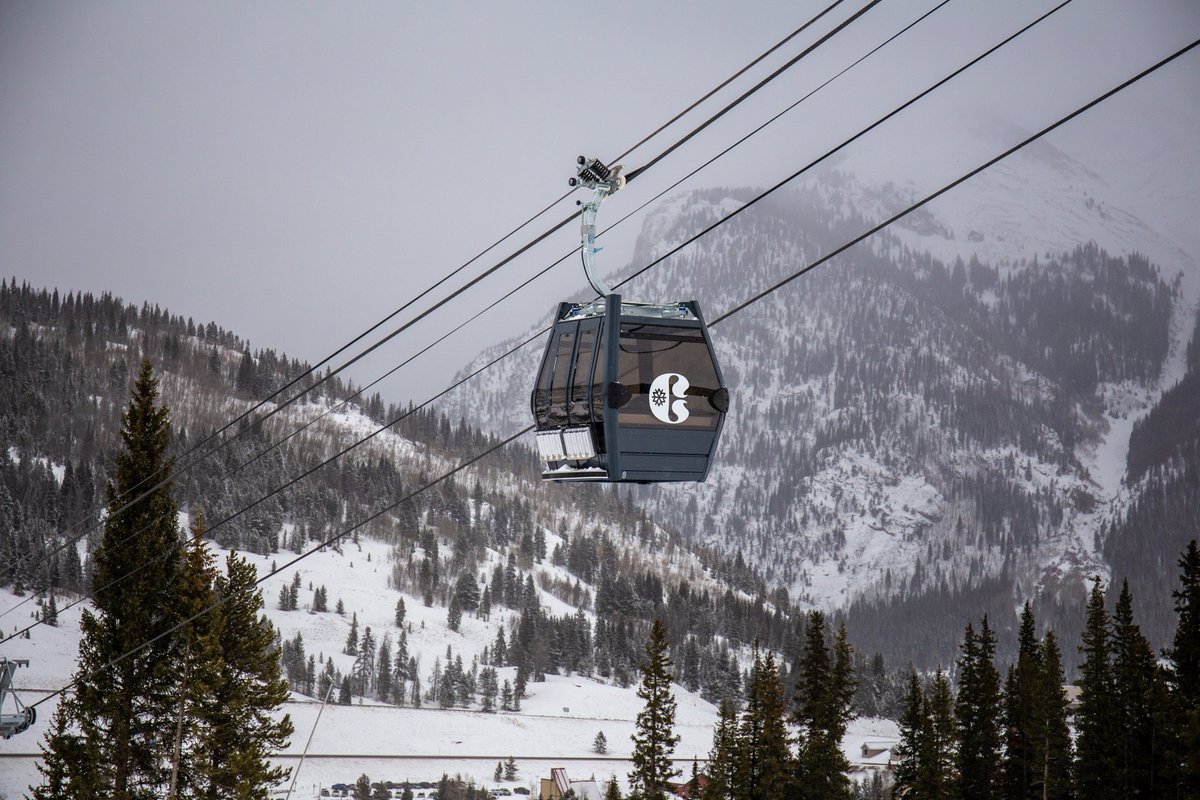 A new Leitner-Poma empty gondola cabin from Copper Mountain Crashes to the Ground. 