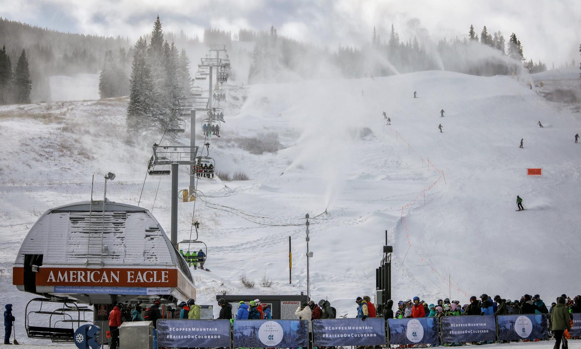 Copper Mountain photo. A new Leitner-Poma empty gondola cabin from Copper Mountain Crashes to the Ground.