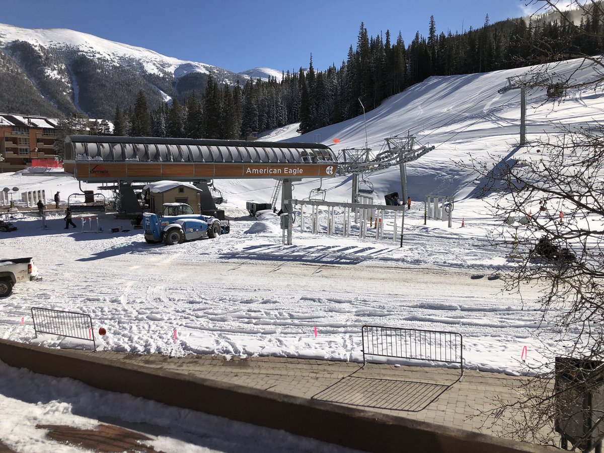 A new Leitner-Poma empty gondola cabin from Copper Mountain Crashes to the Ground. 