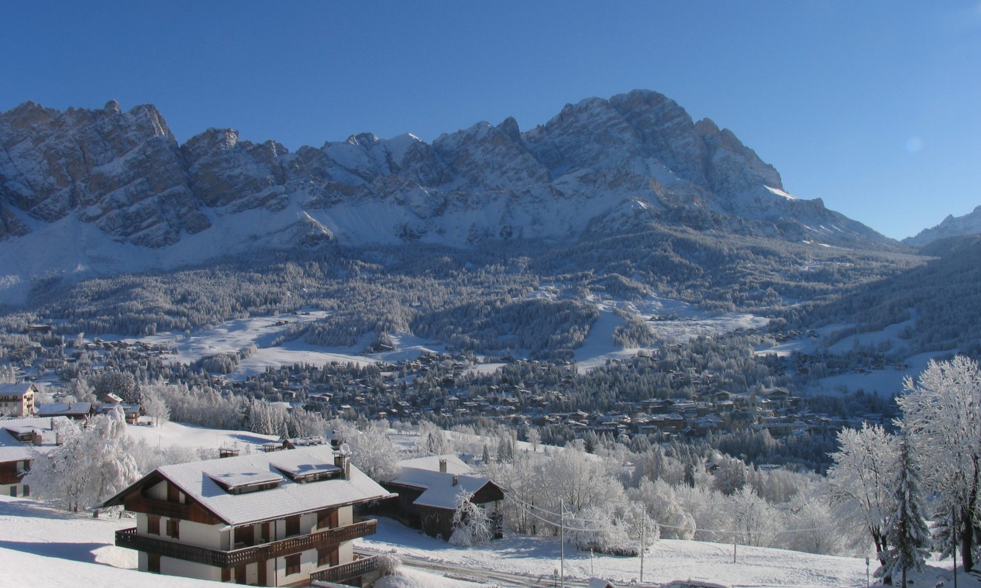 Cortina in winter. Photo: Dino Colli. Cortina Marketing. What’s new in Cortina for the 2019-2020 Winter Season.