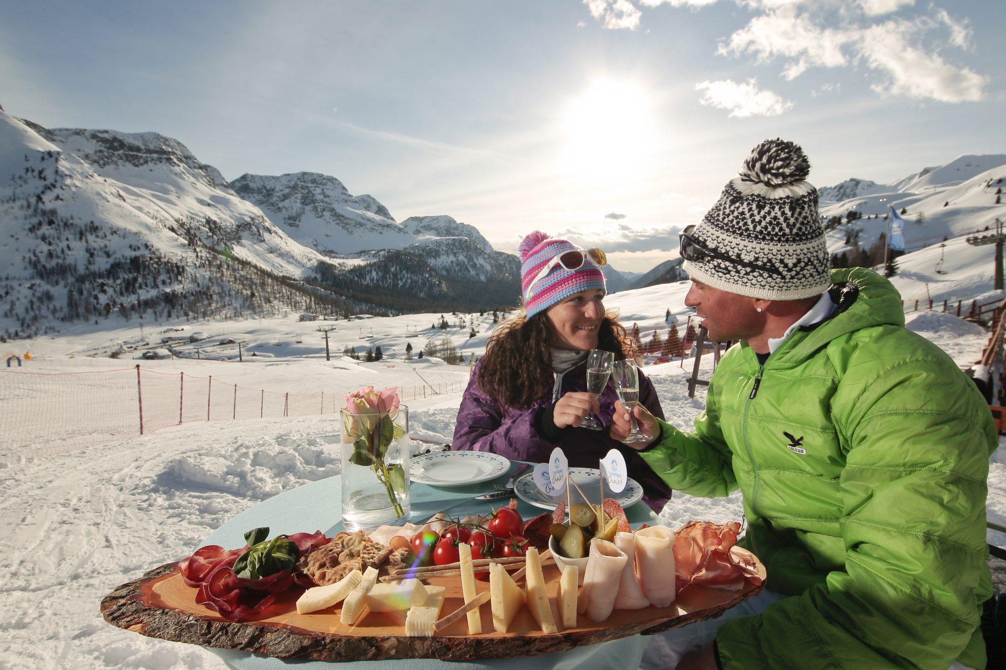 A stop in the sun, enjoying the views in Val di Fassa. Photo Federico Modica. APT Val di Fassa. Val di Fassa is ready and opening its lifts on 6th December.