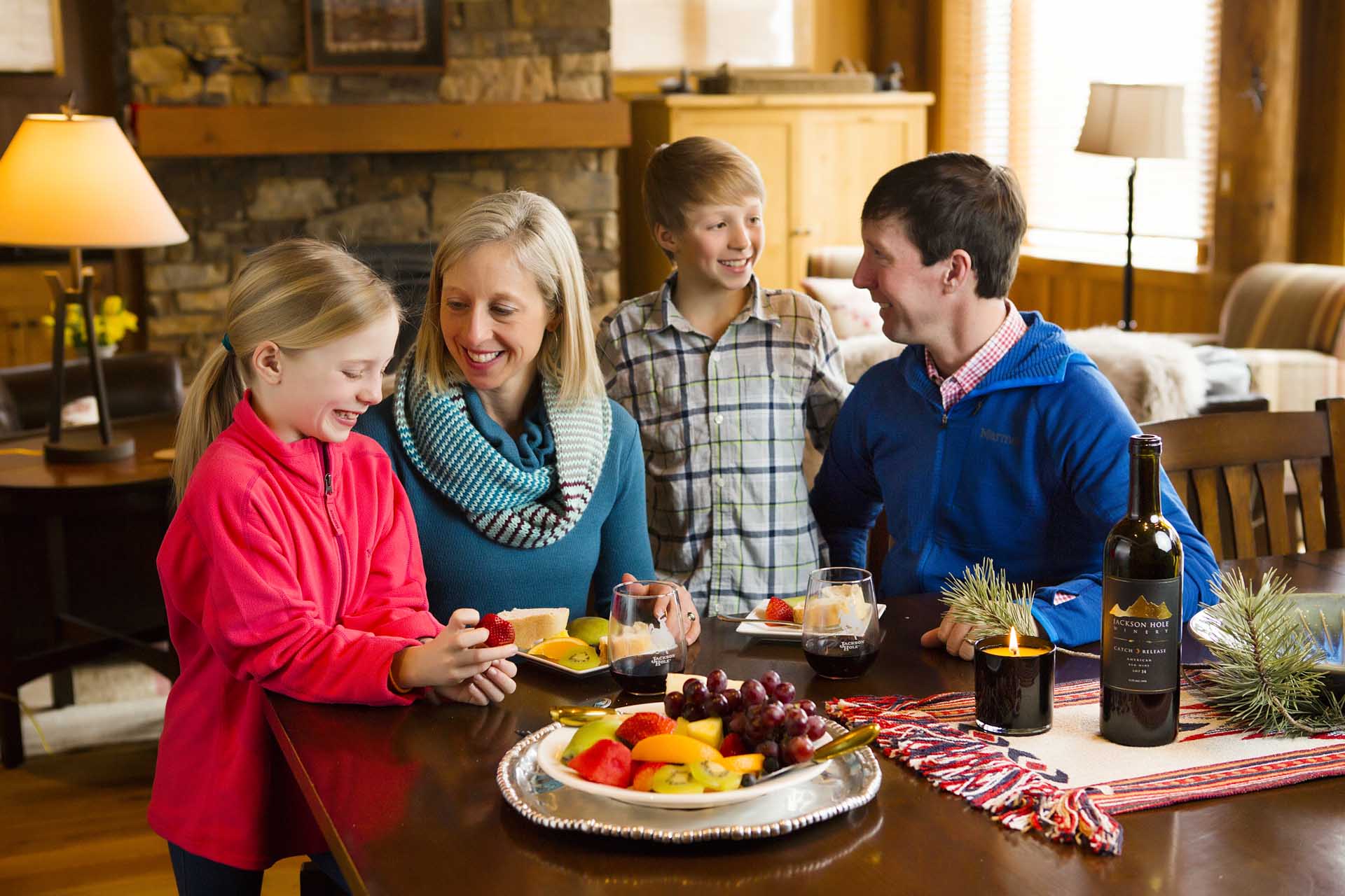 Families get together after skiing - Photo: Jackson Hole Mountain Resort. You think Jackson Hole is only for Expert or Extreme Skiers? Think again.