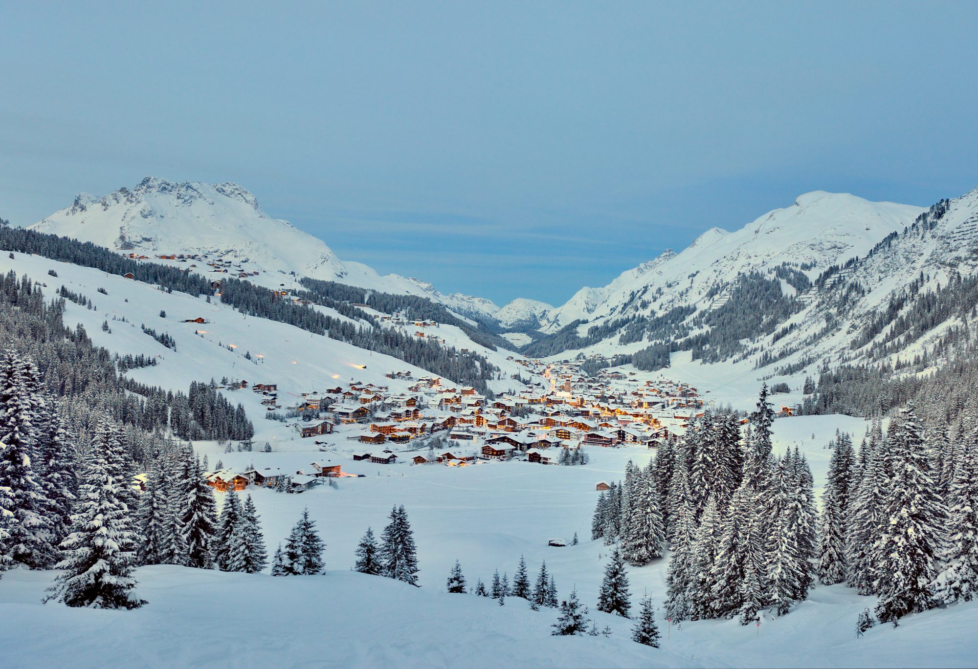 The town of Lech from afar. Photo by Josef Mallaun. Lech Zürs Tourismus. The Must-Read Guide to Lech. 
